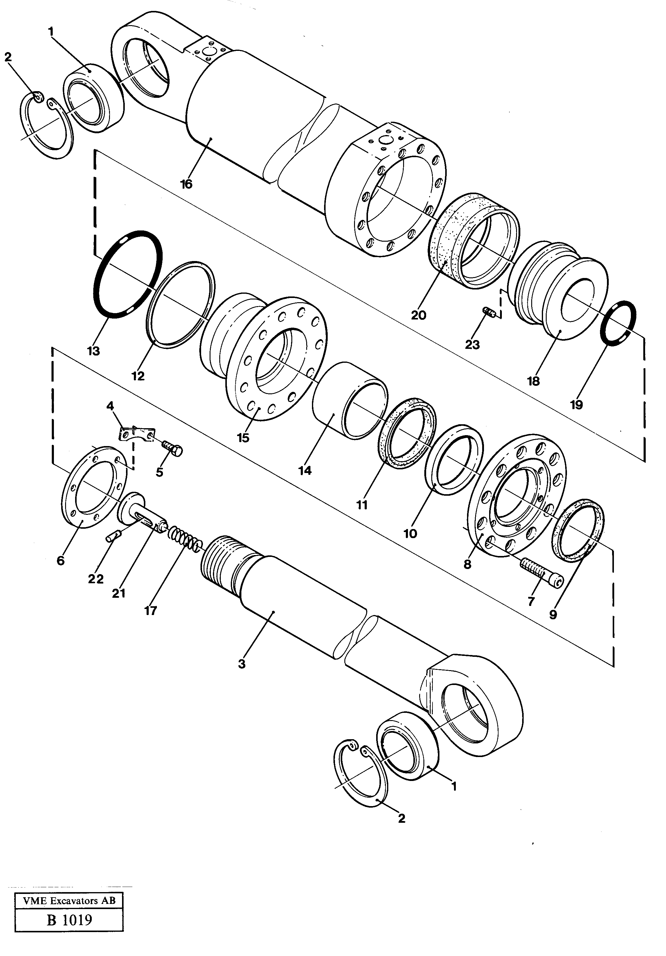 Stabiliser cylinder — volvo parts diagram