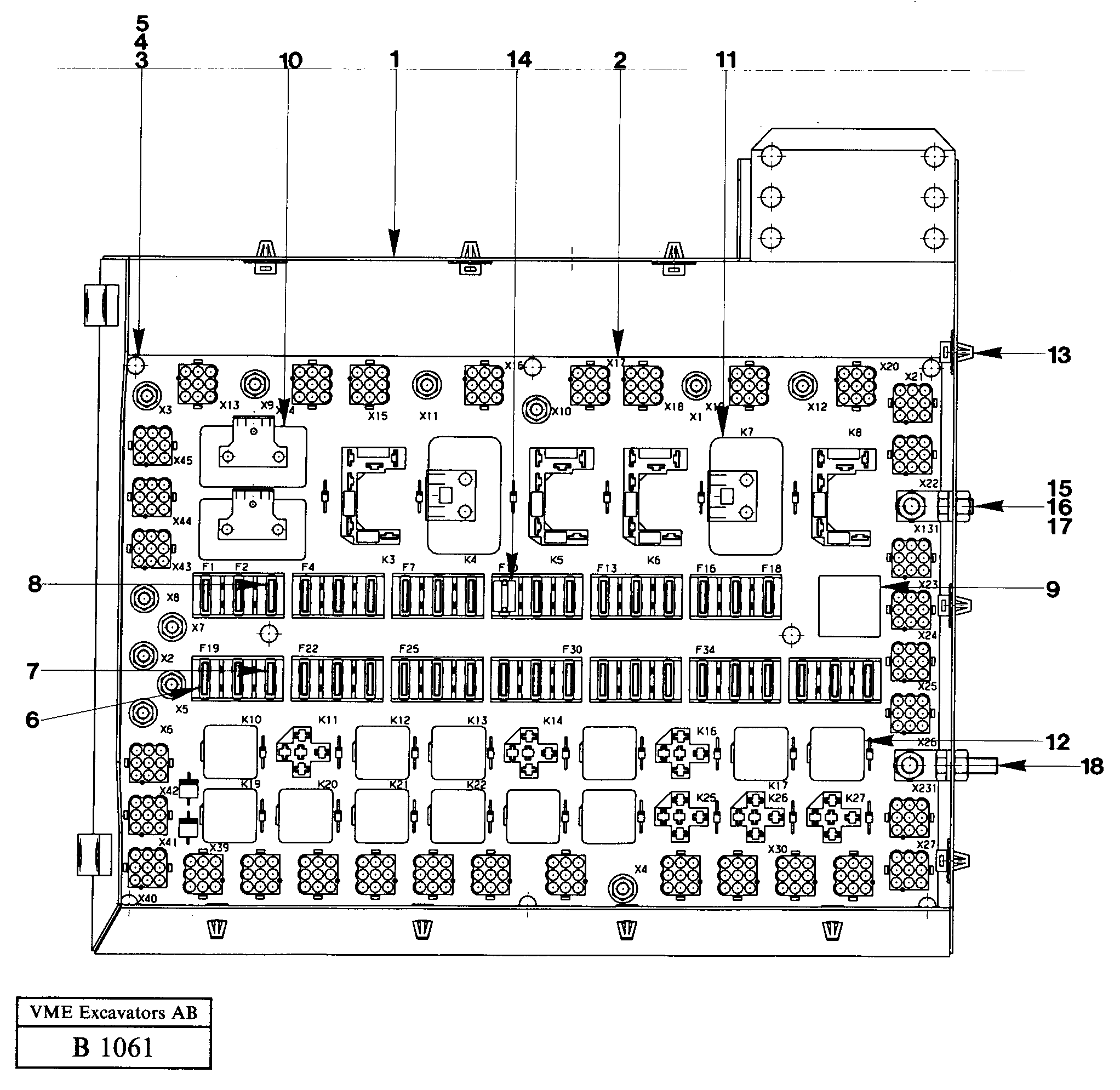 Electrical distribution box — volvo parts diagram