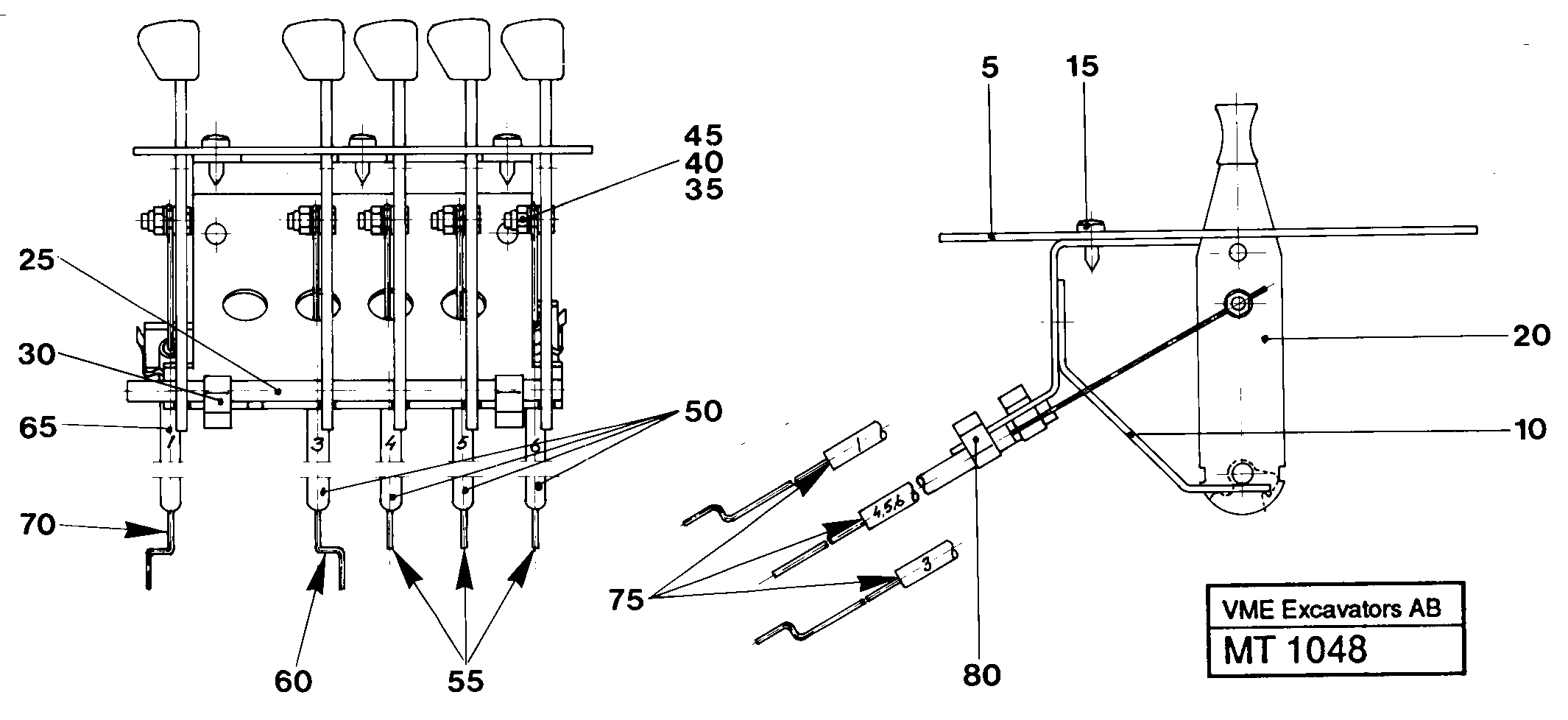 Air cond. control panel — volvo parts diagram