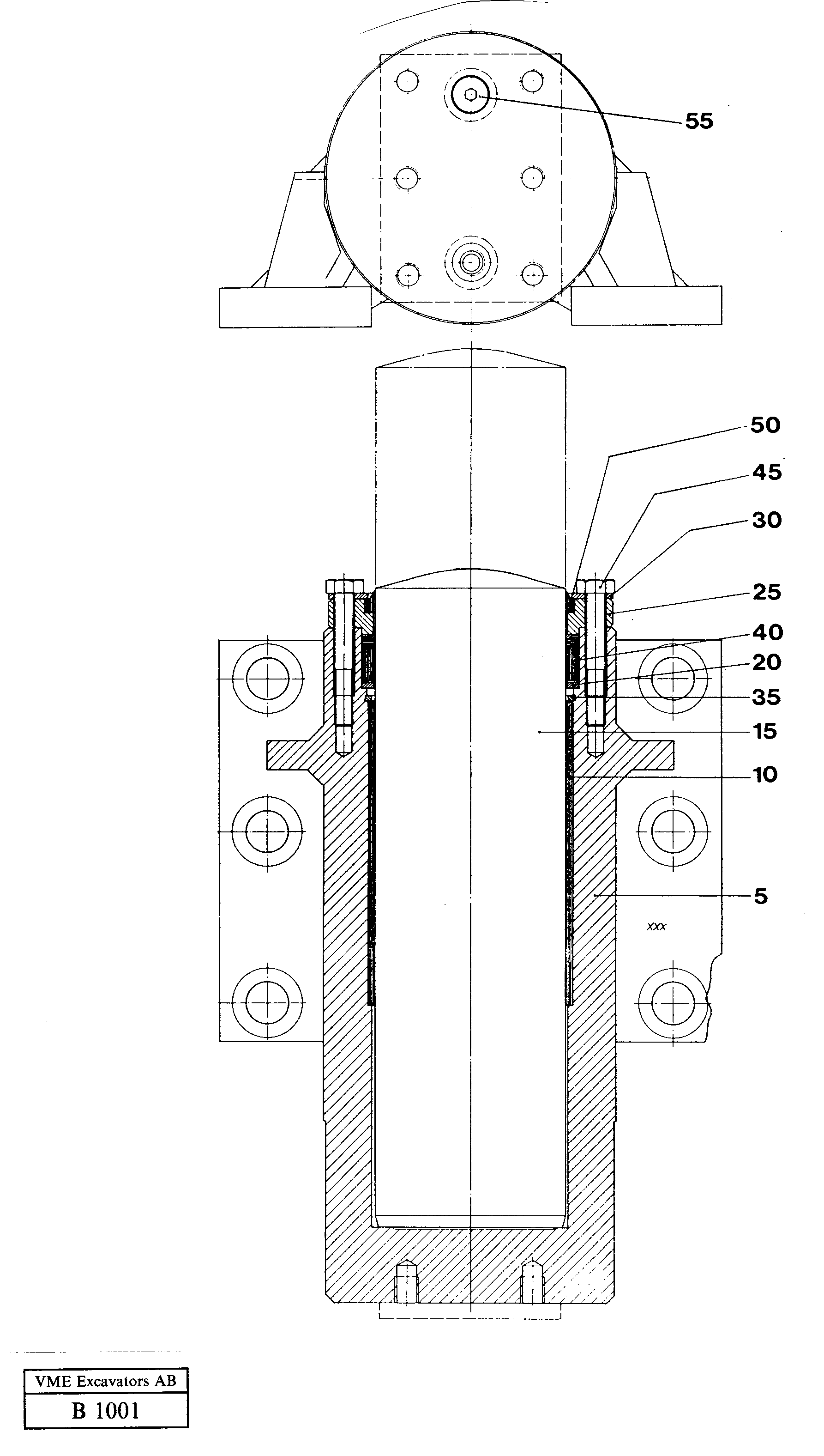 Axle locking cylinder — volvo parts diagram