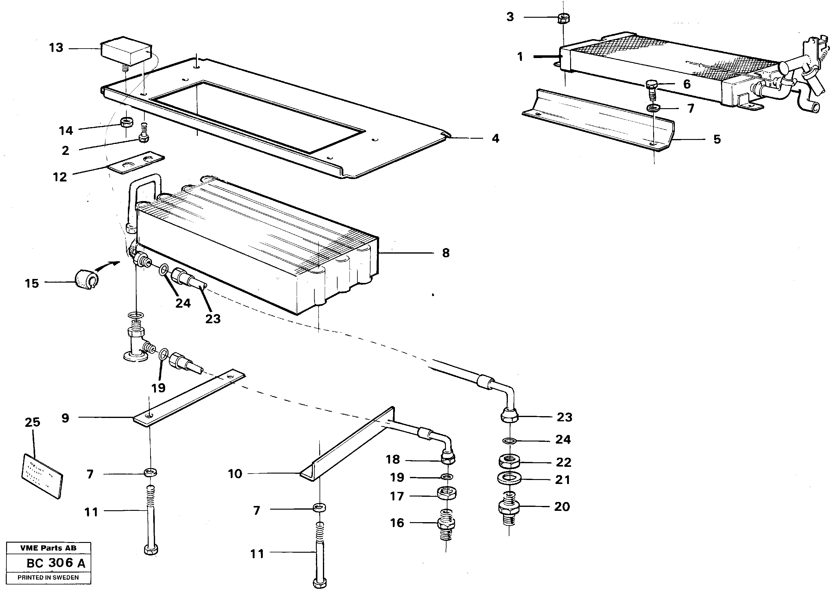 Air conditioning, climate unit  92469 — volvo parts diagram