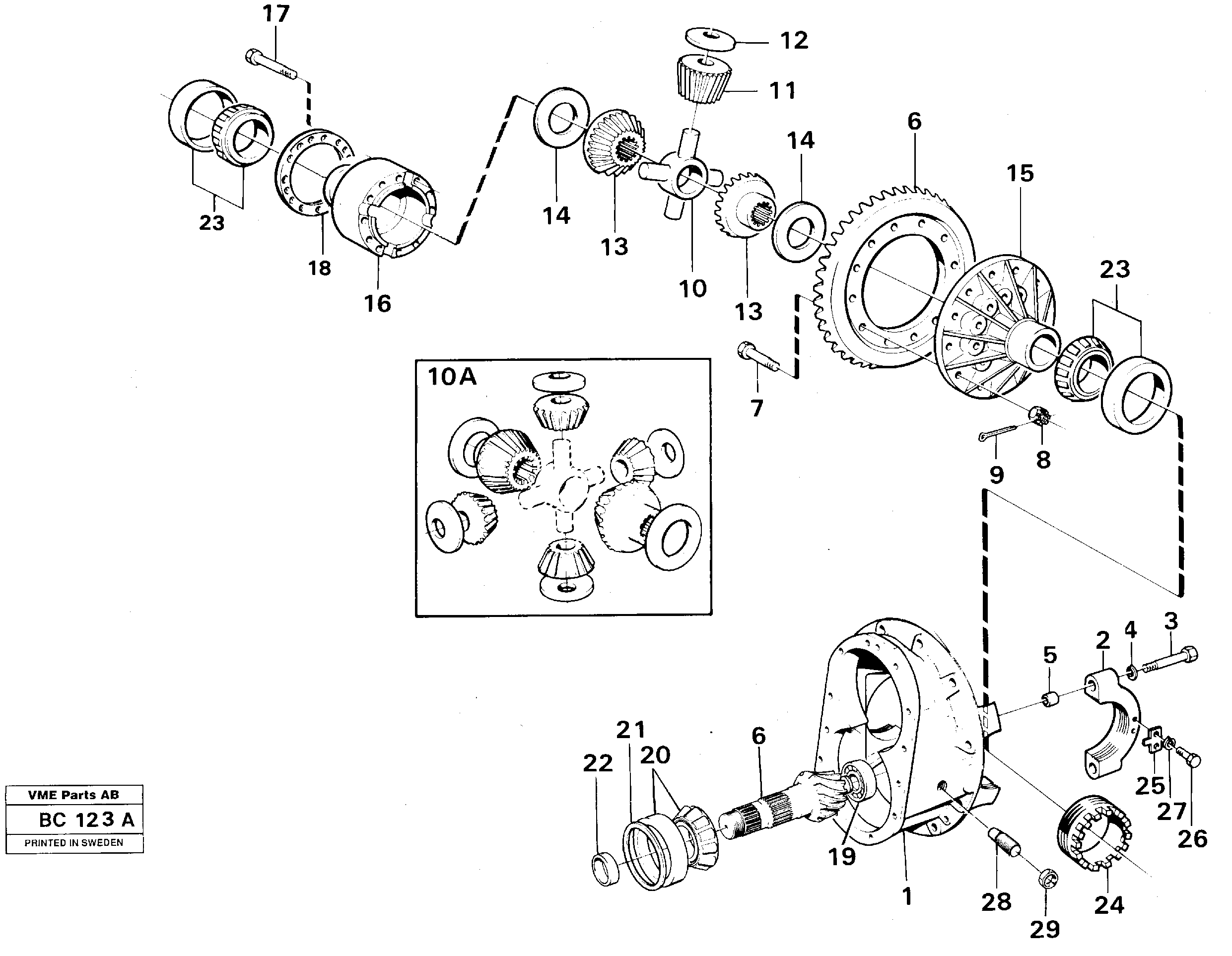 Final drive — volvo parts diagram