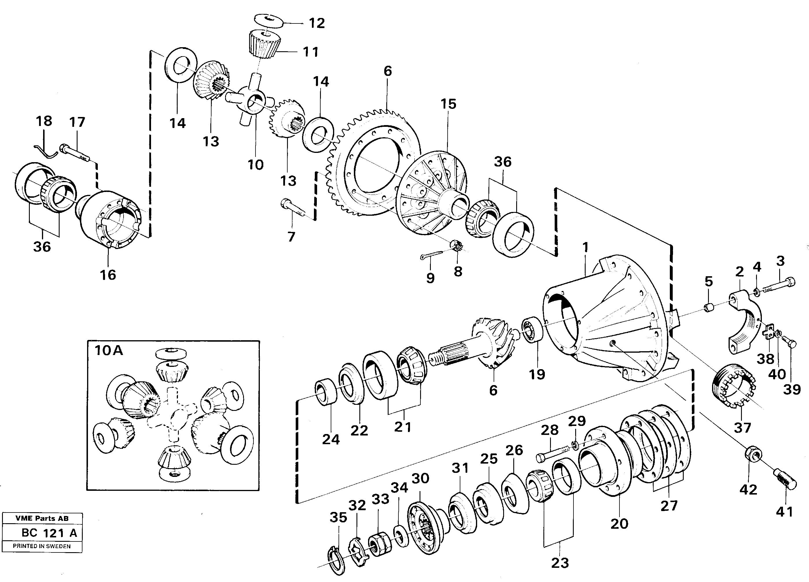 Final drive — volvo parts diagram