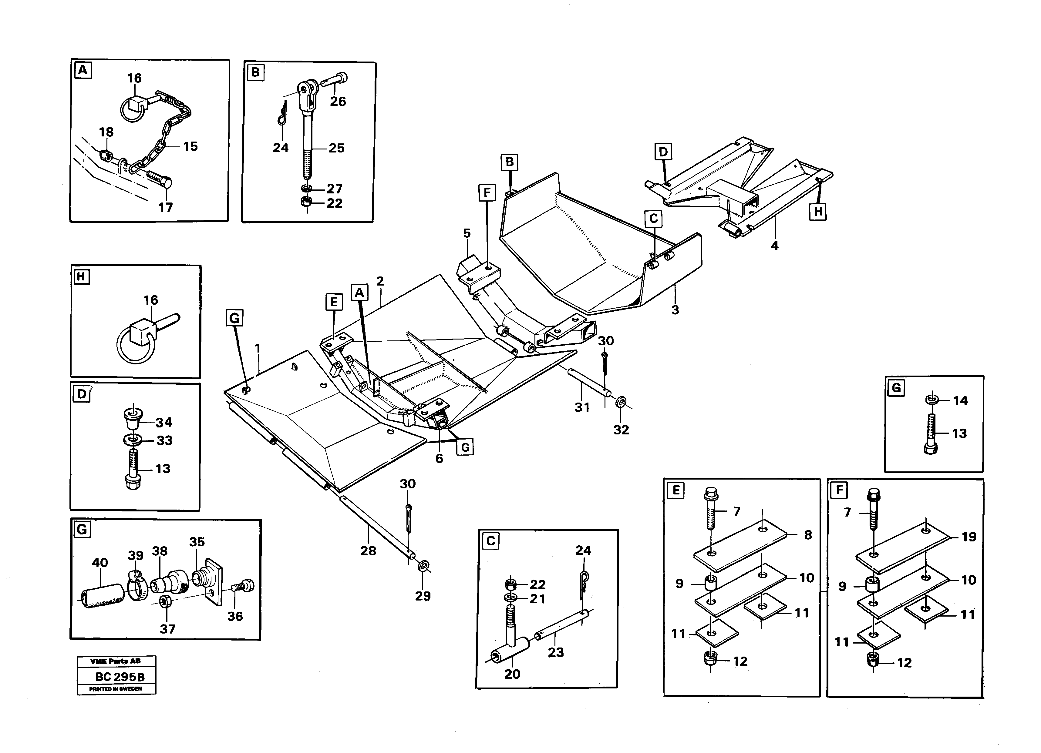 Protecting plates — volvo parts diagram