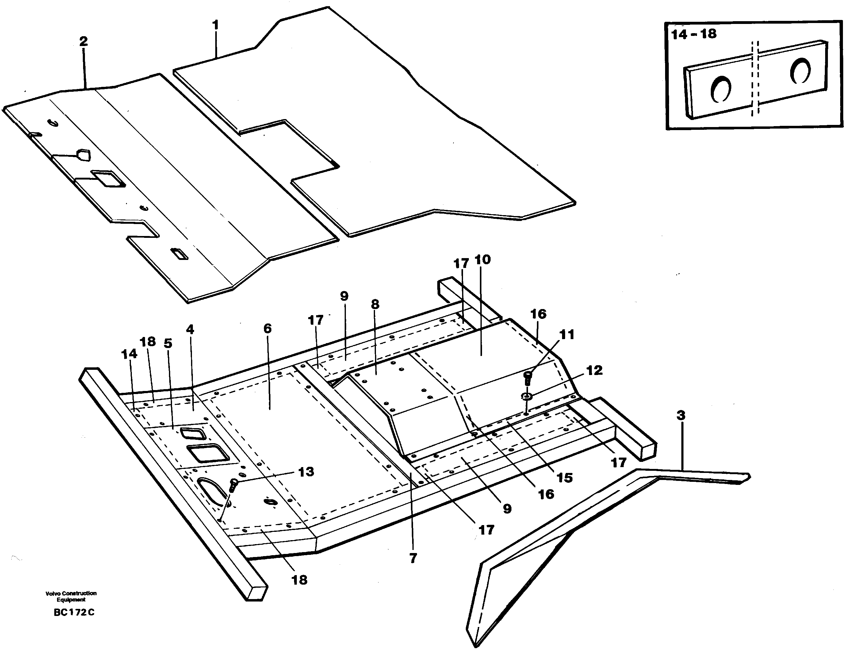 Floor — volvo parts diagram