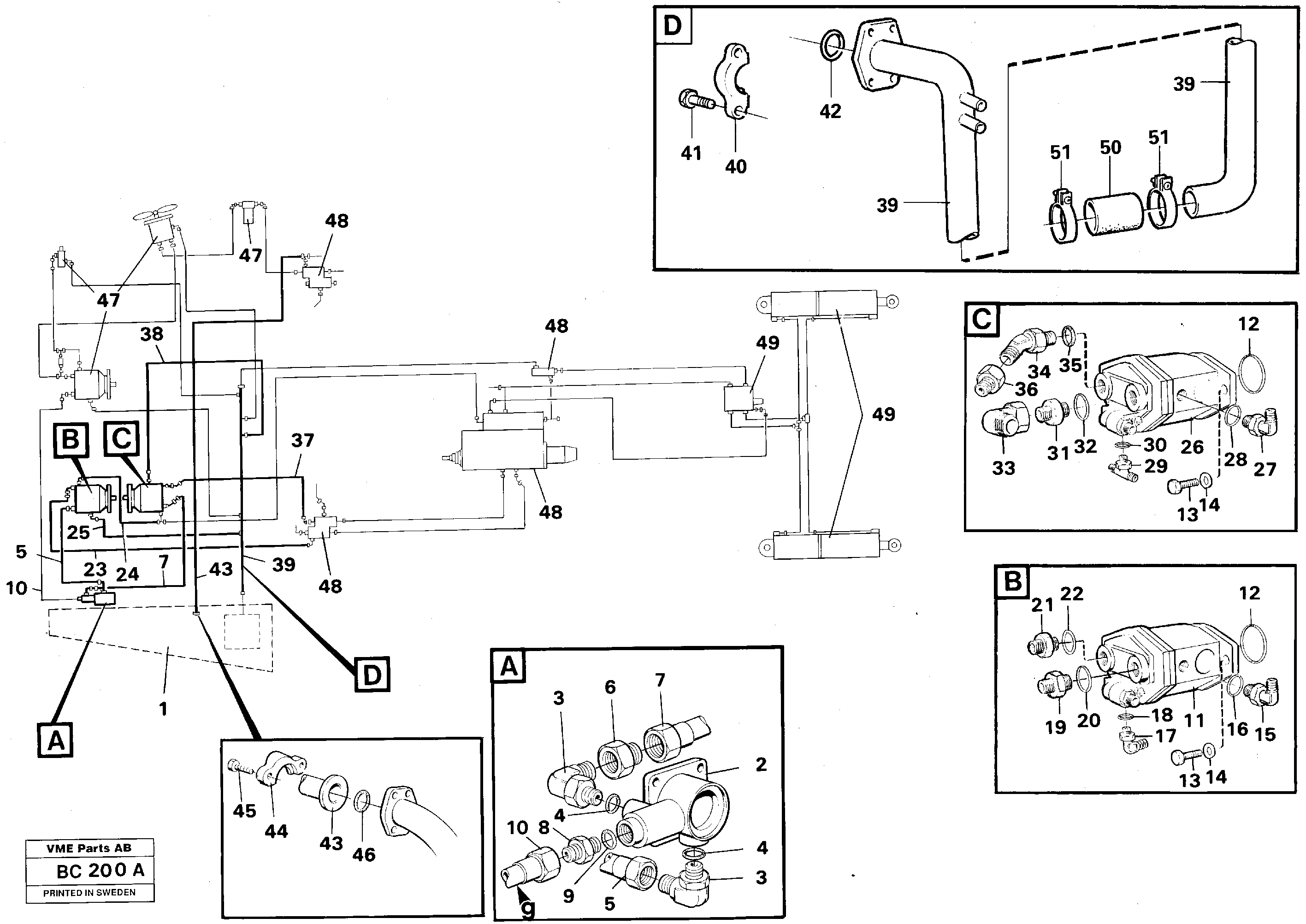 Hydraulic system — volvo parts diagram