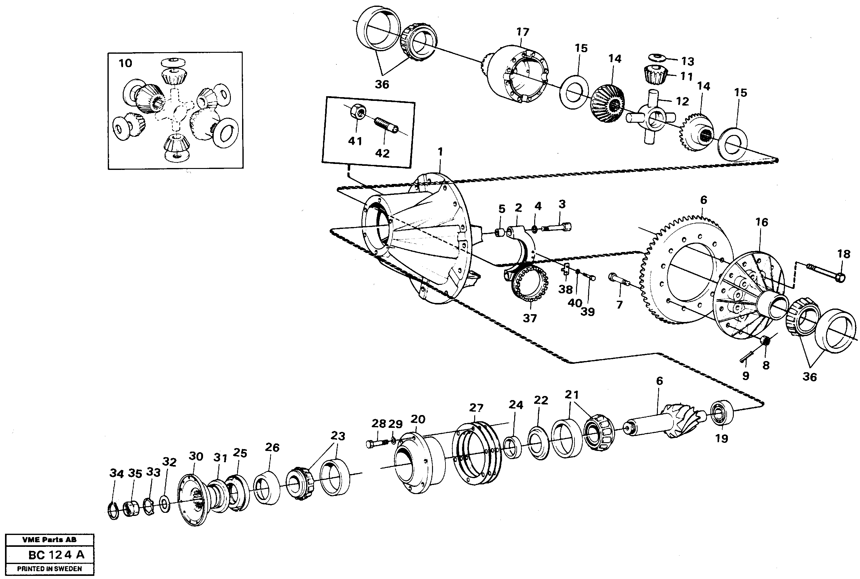 Final drive — volvo parts diagram