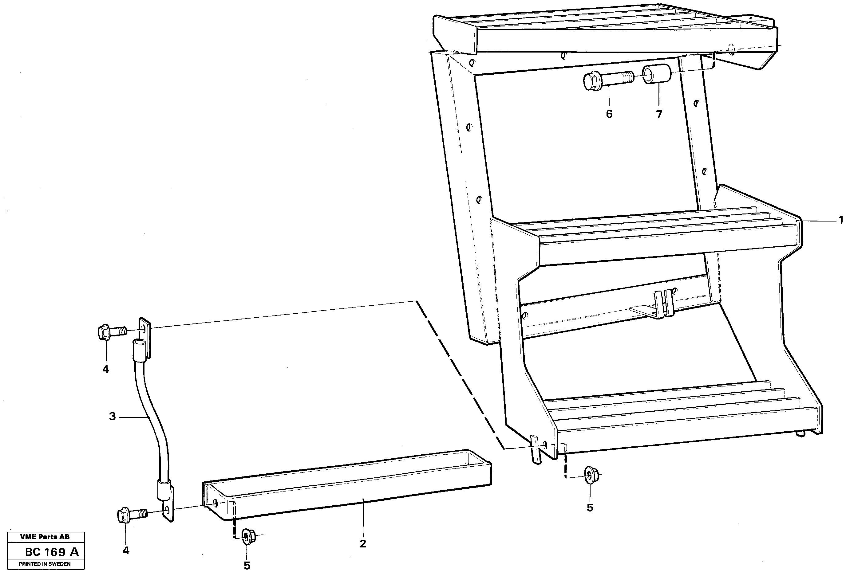 Foot step — volvo parts diagram