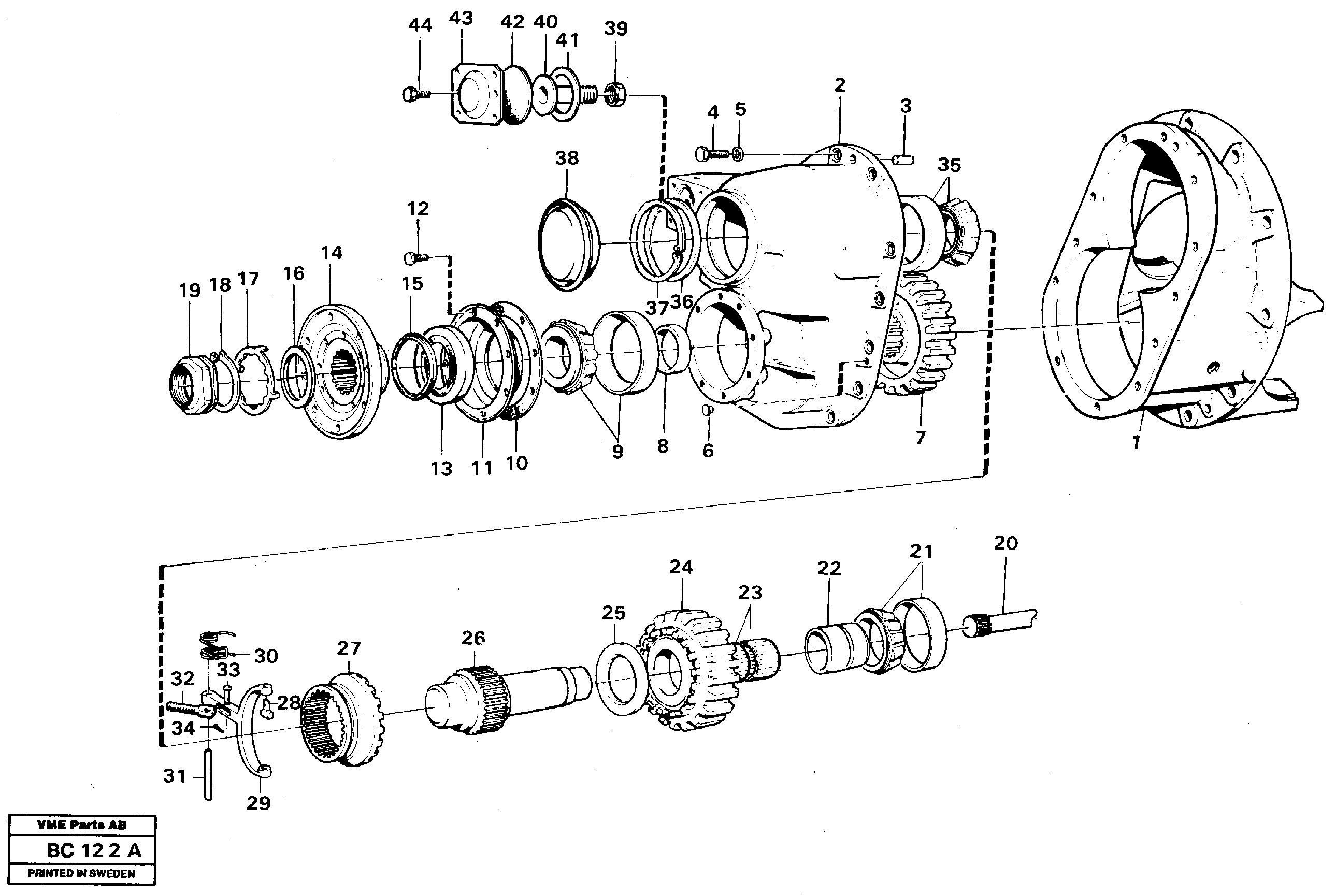Final drive — volvo parts diagram