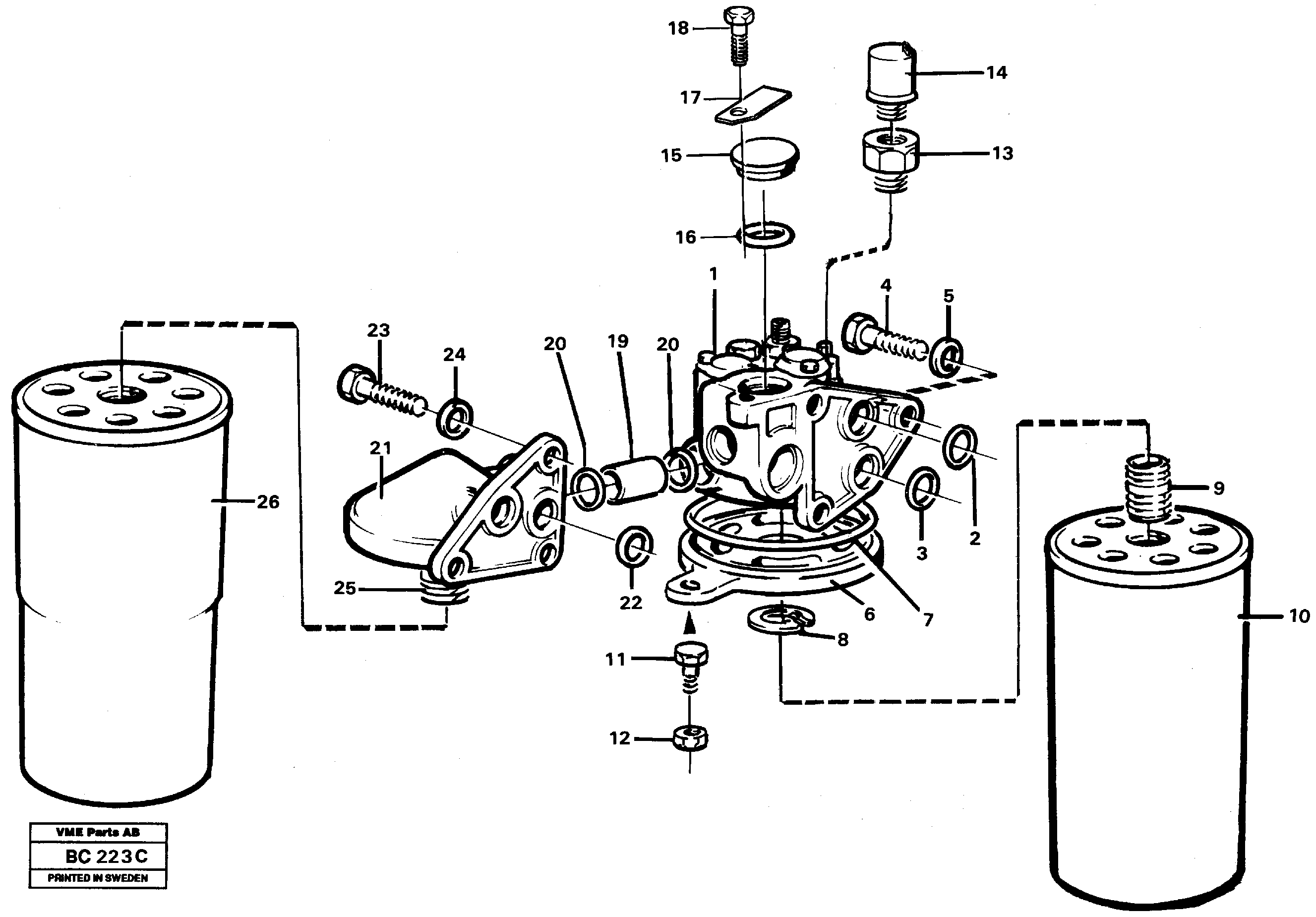 Oil filter — volvo parts diagram