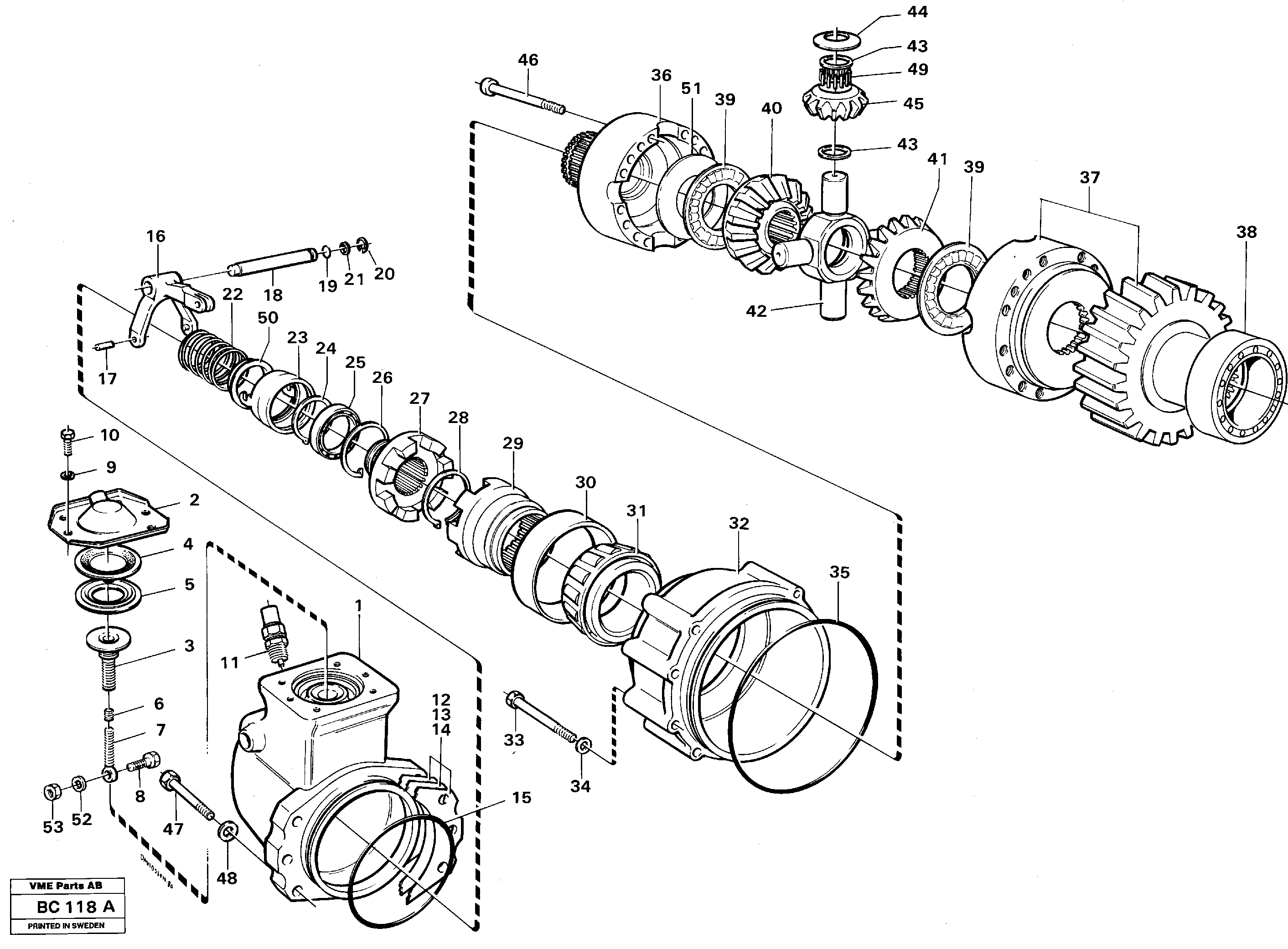 Differential — volvo parts diagram