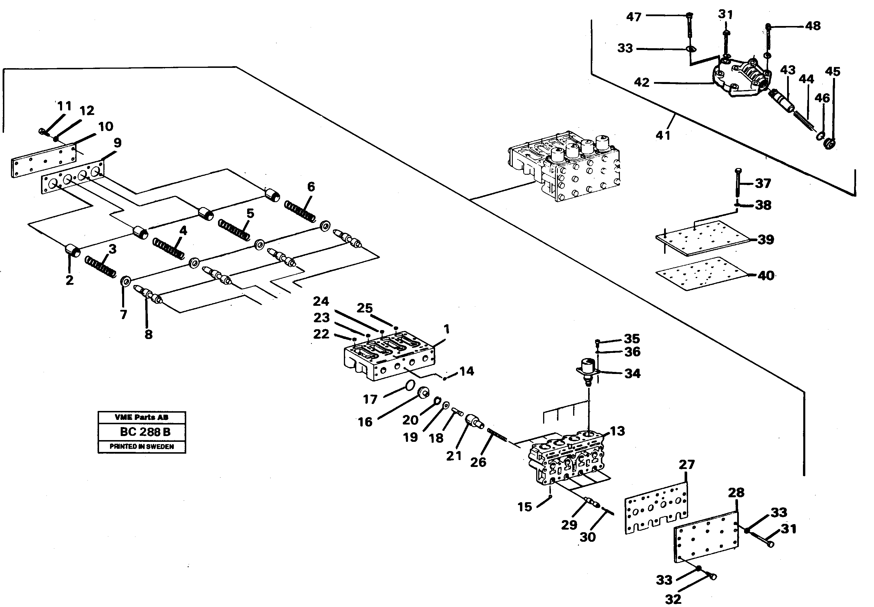 Valve block — volvo parts diagram