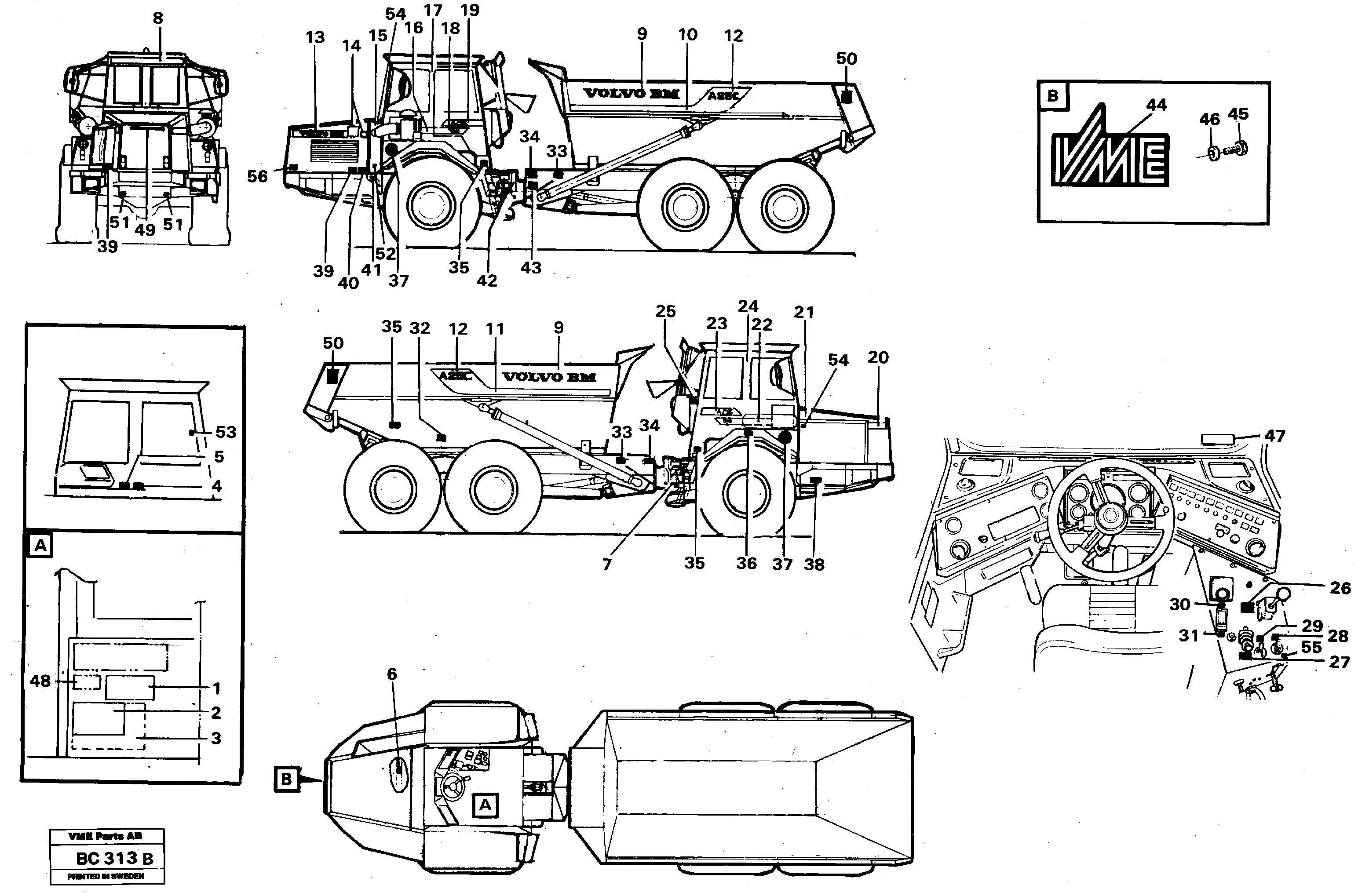 Decals — volvo parts diagram