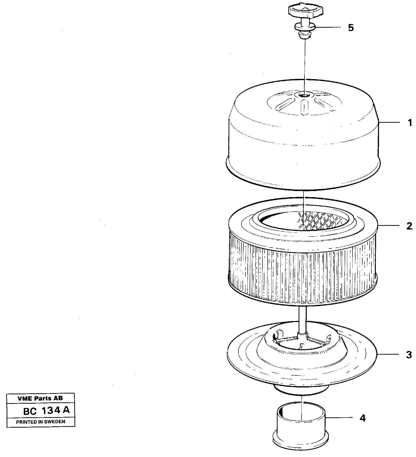 Filter — volvo parts diagram