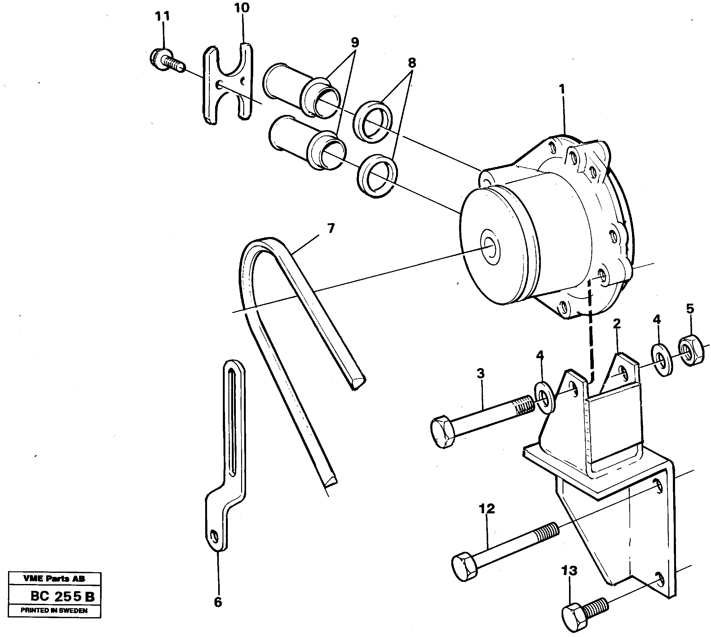 Waterpump, assembly — volvo parts diagram