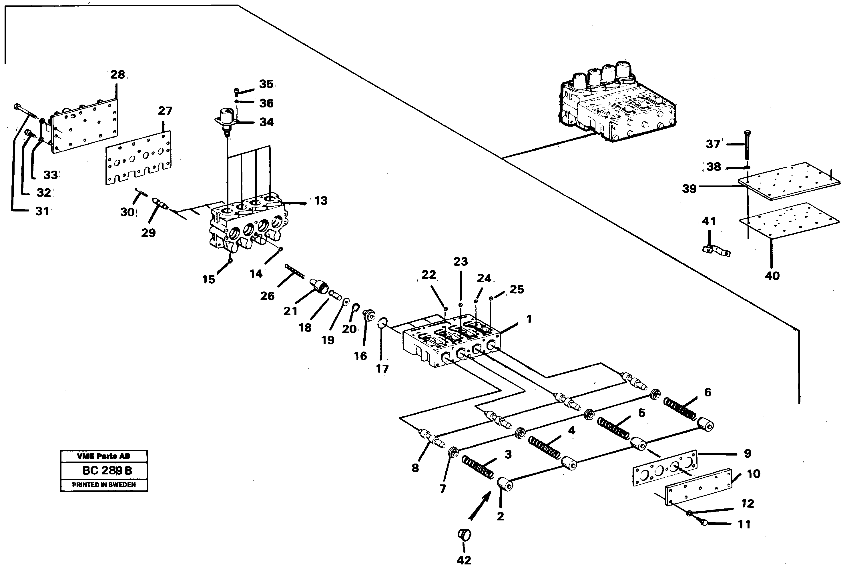 Valve block — volvo parts diagram