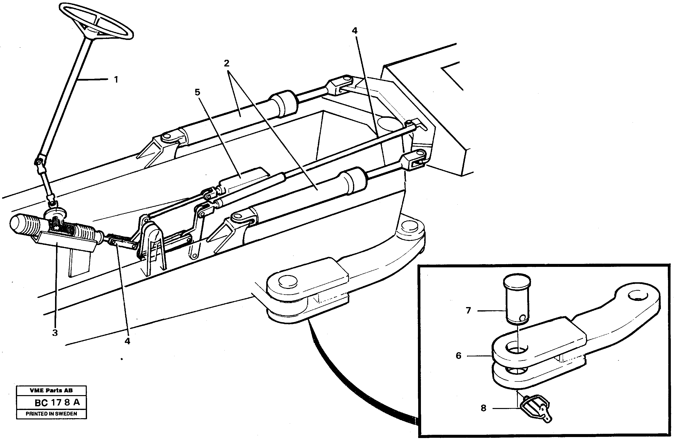 Steering system — volvo parts diagram