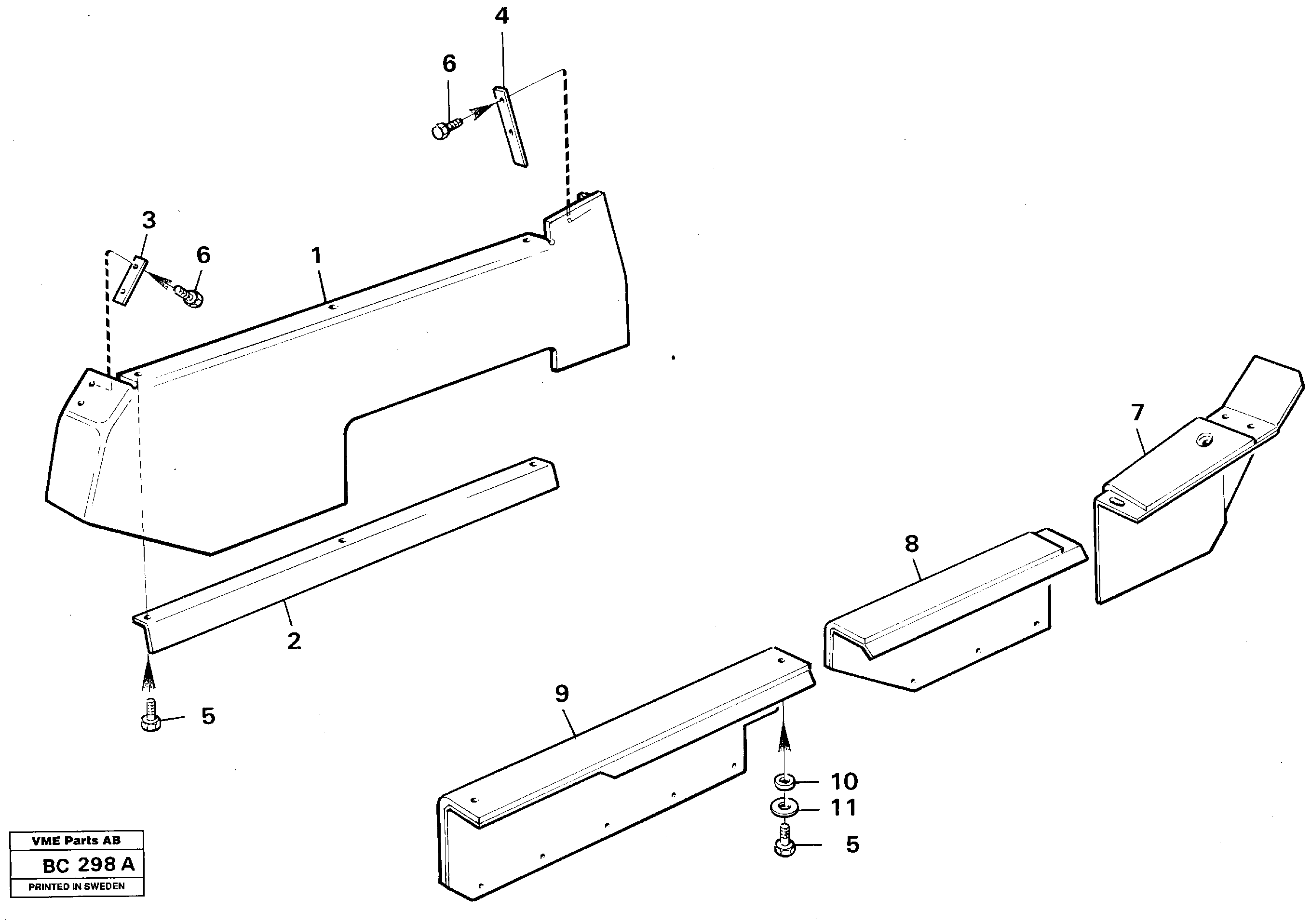 Wheel-housing plates — volvo parts diagram