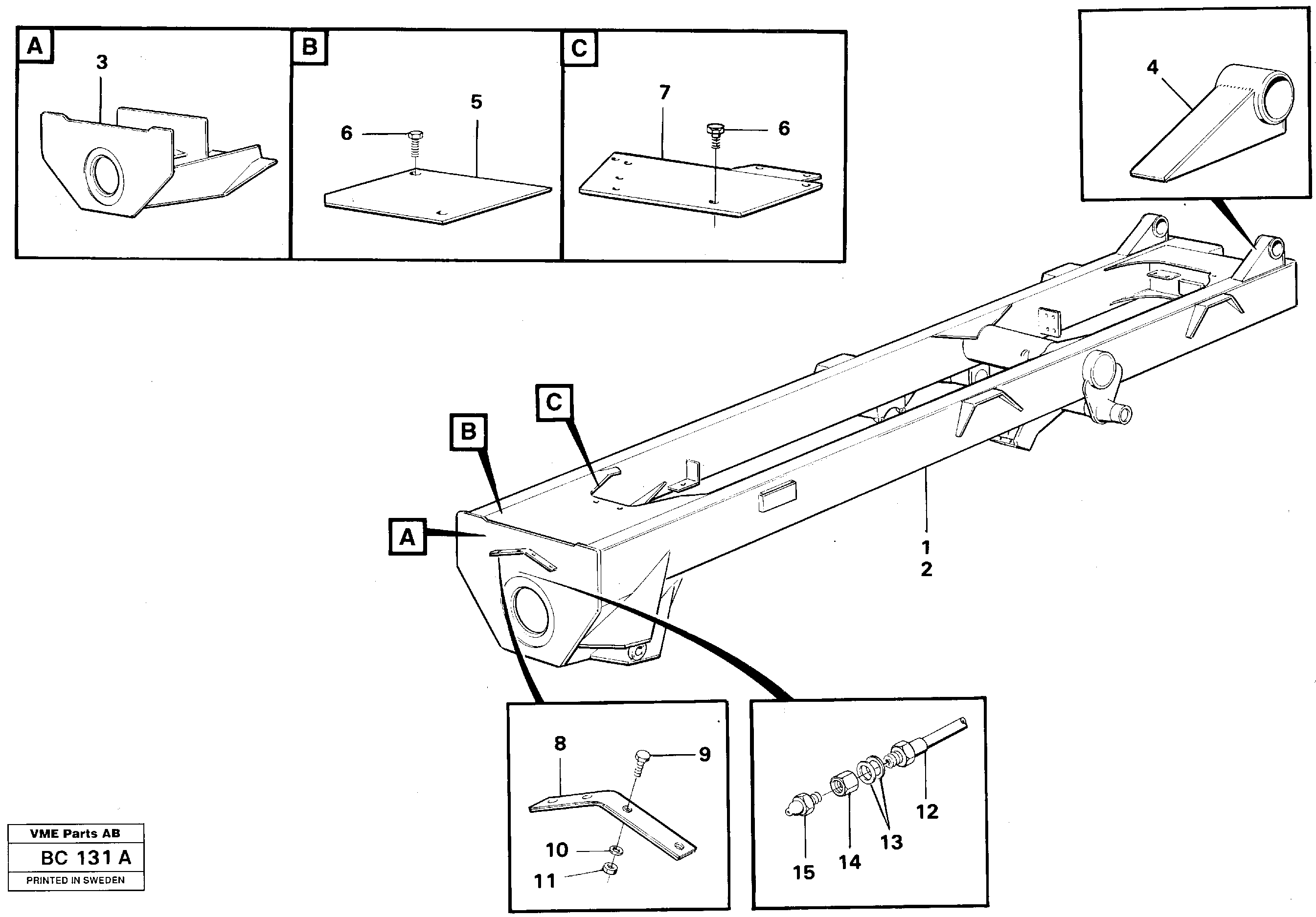 Rear frame Assembly — volvo parts diagram