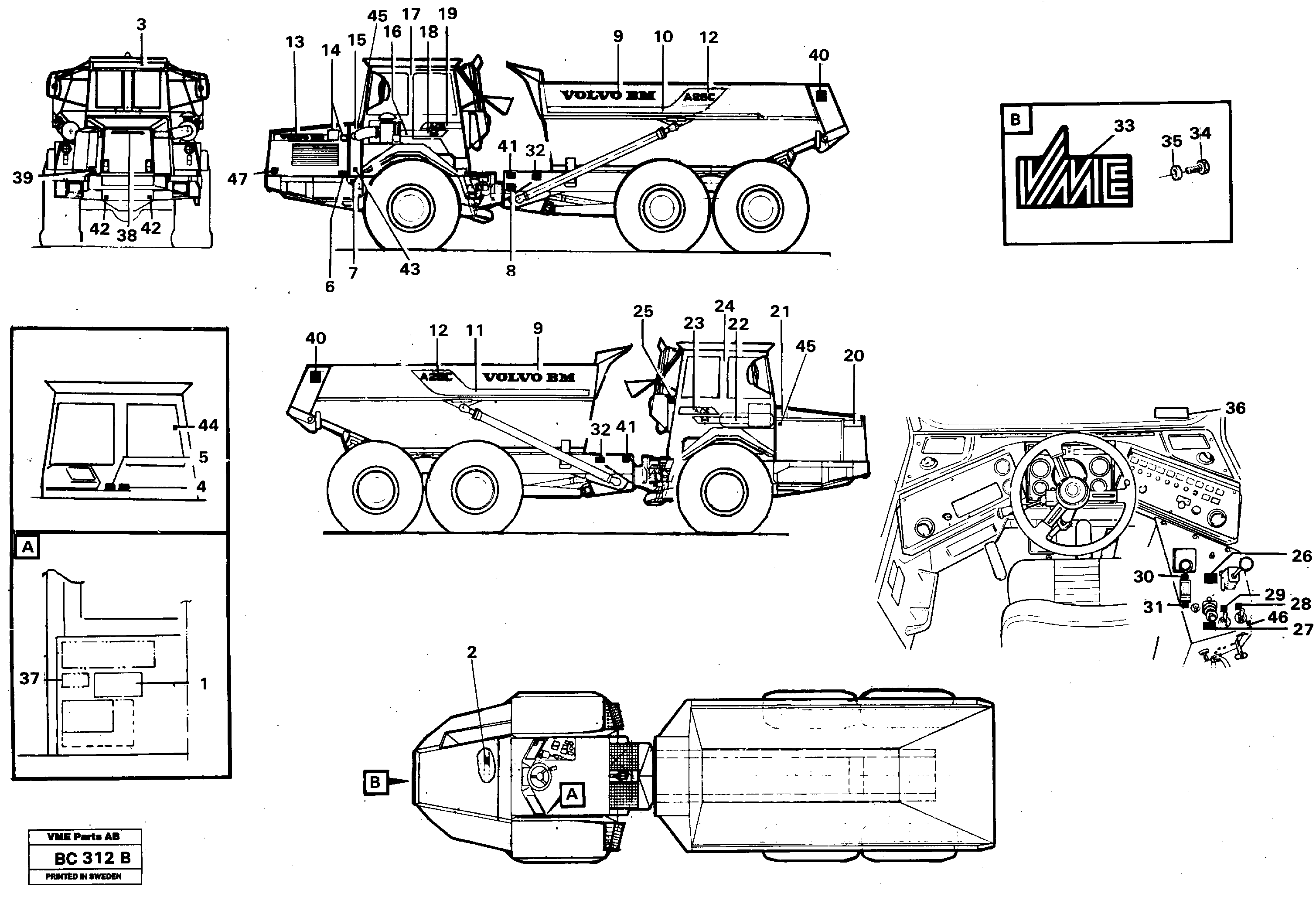 Decals — volvo parts diagram