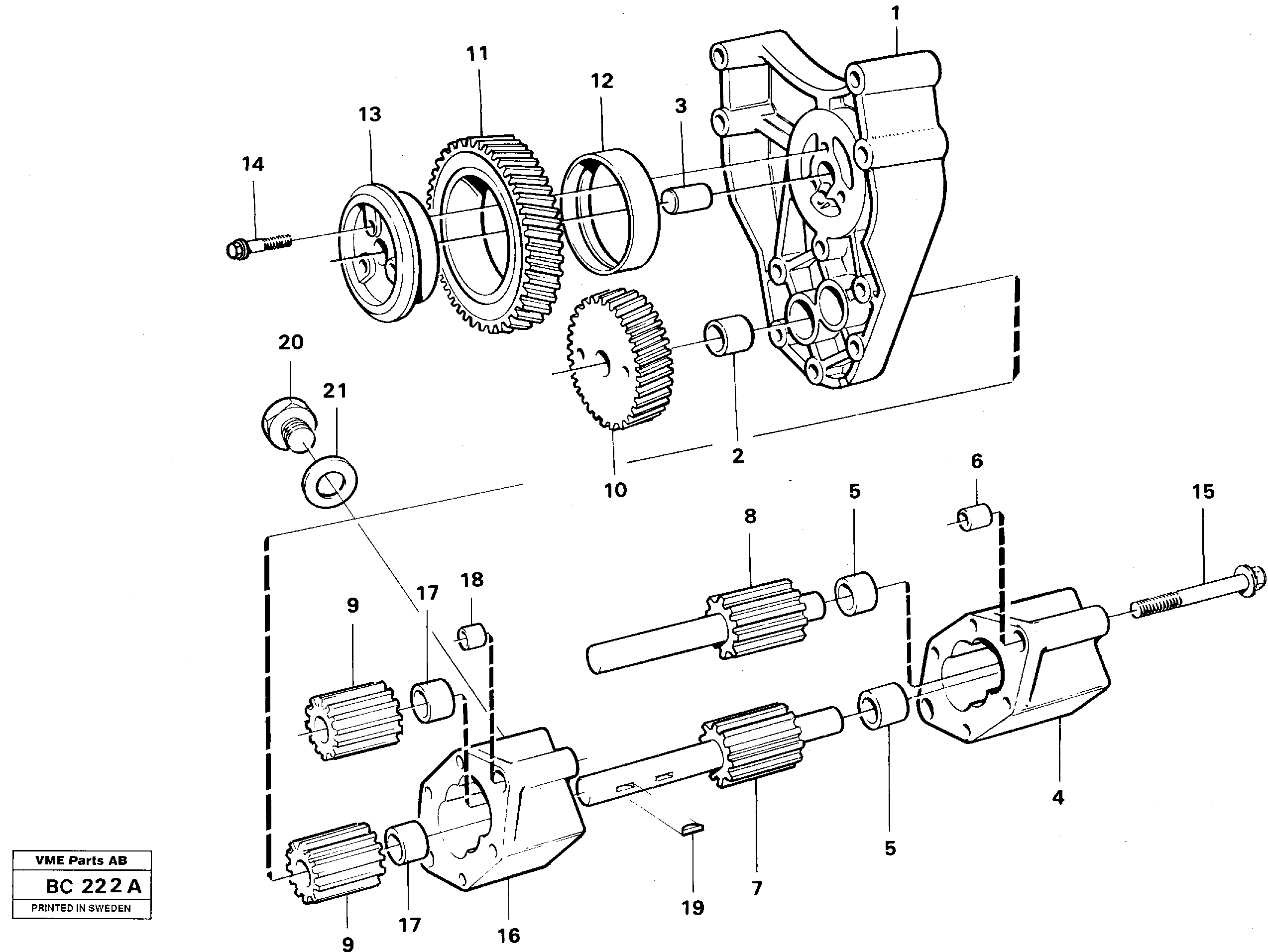 Oil pump — volvo parts diagram