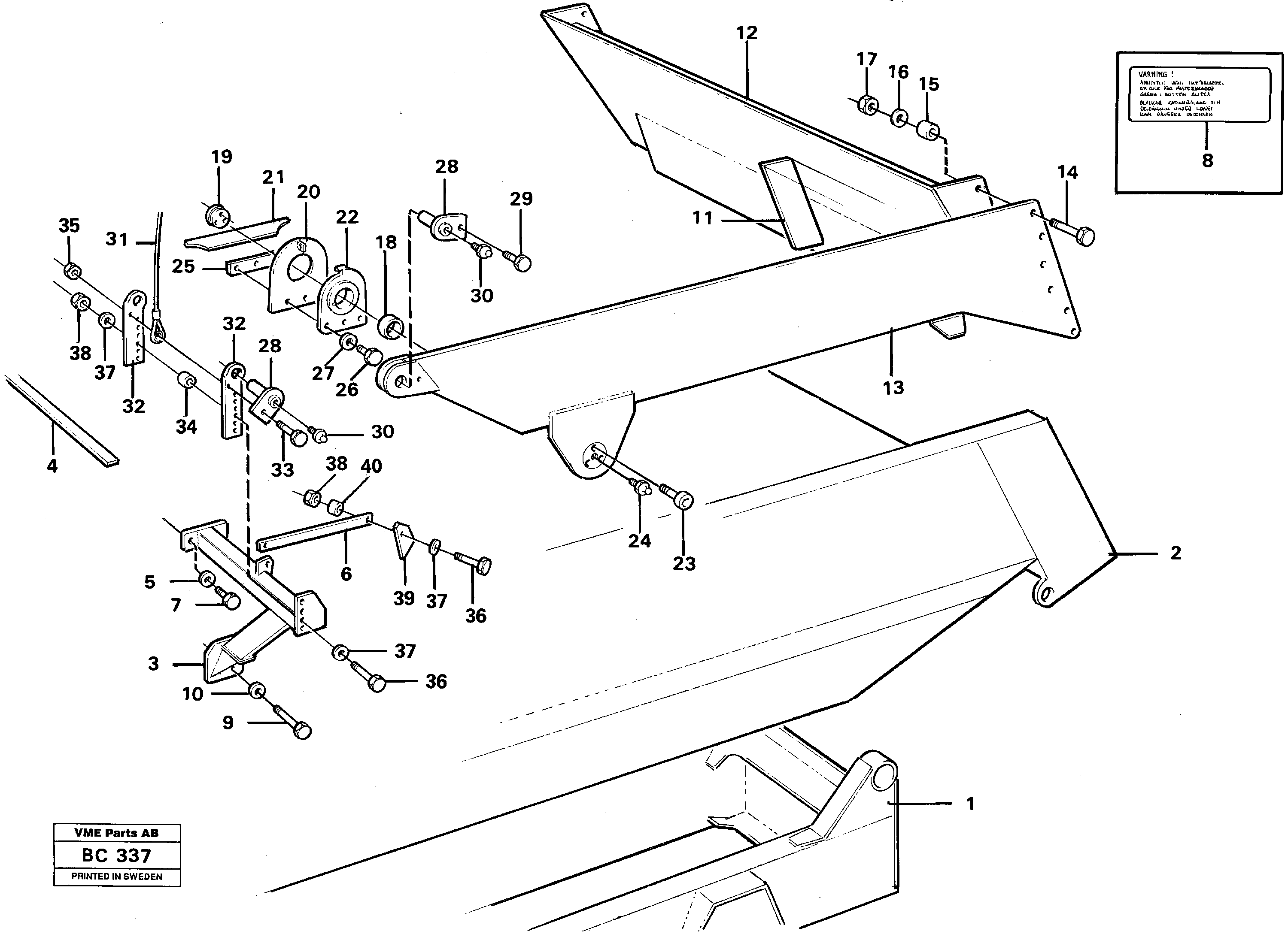Tailgate  92597 — volvo parts diagram