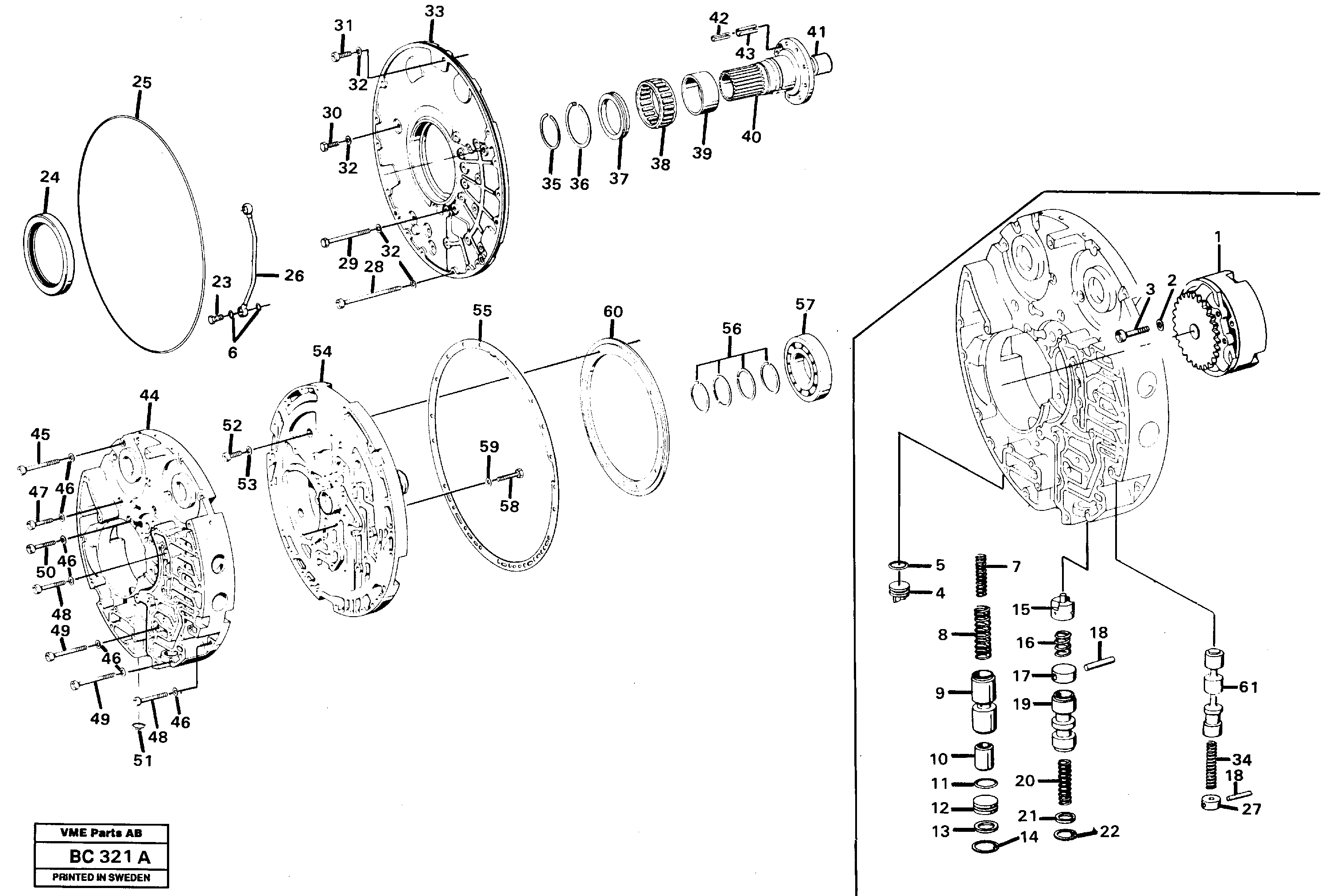 Oil distributor — volvo parts diagram
