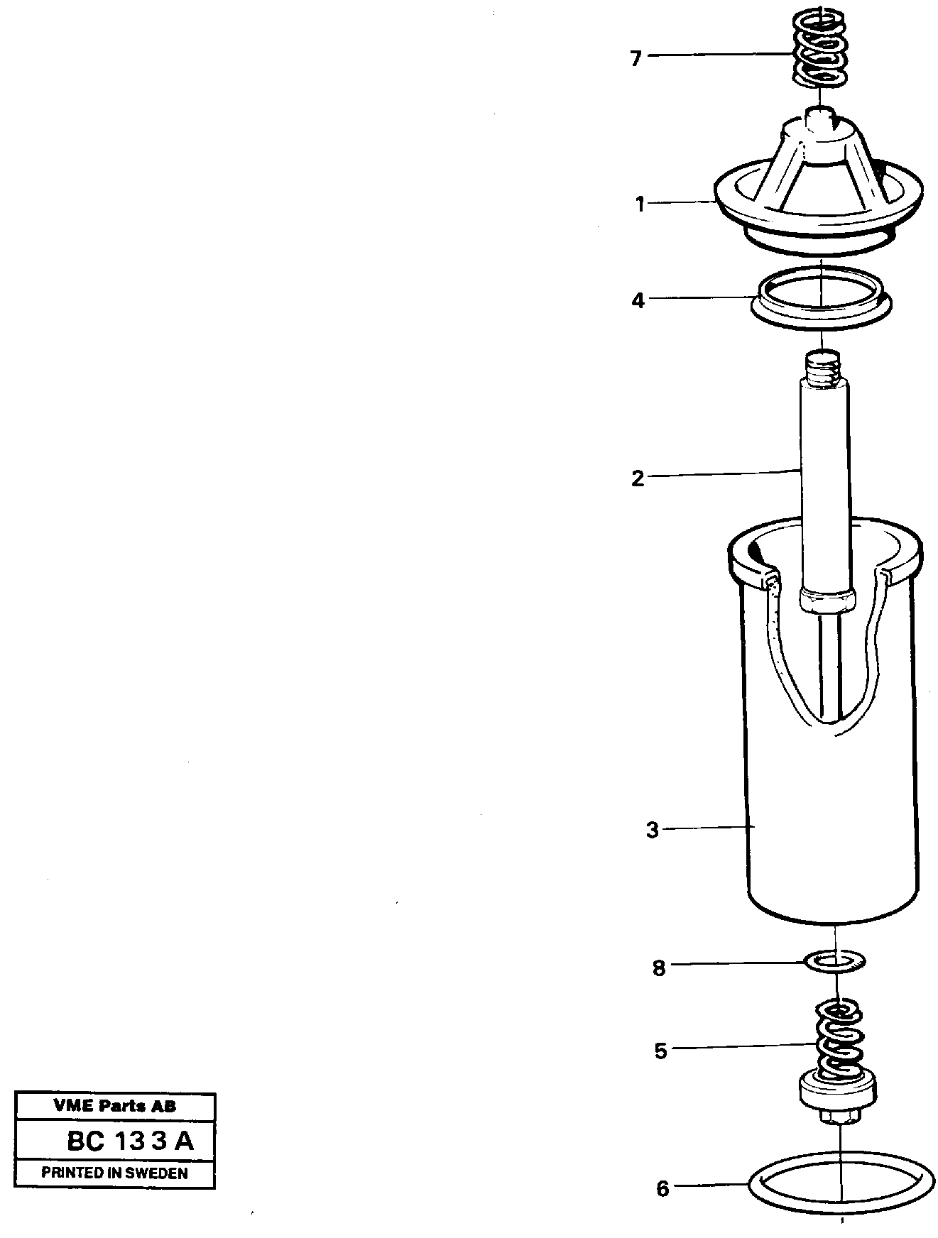 Oil filter — volvo parts diagram