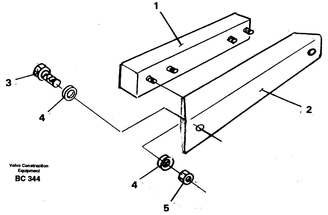 Rubber damper  A25C 4x4 SER NO 7977 -, (Japanese version ) — volvo parts diagram