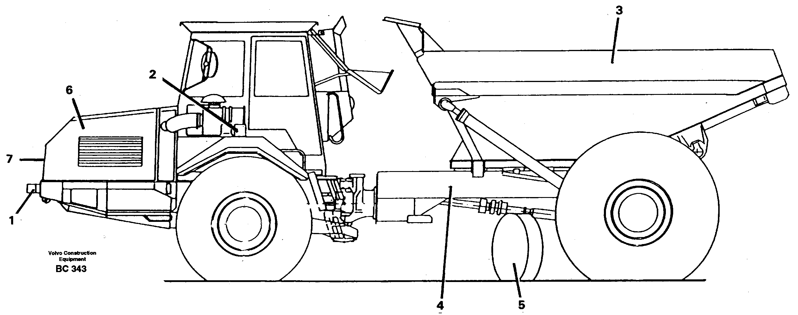 Turn-around wheels  A25C 4x4 SER NO 7977 -, ( Japanese version ) — volvo parts diagram