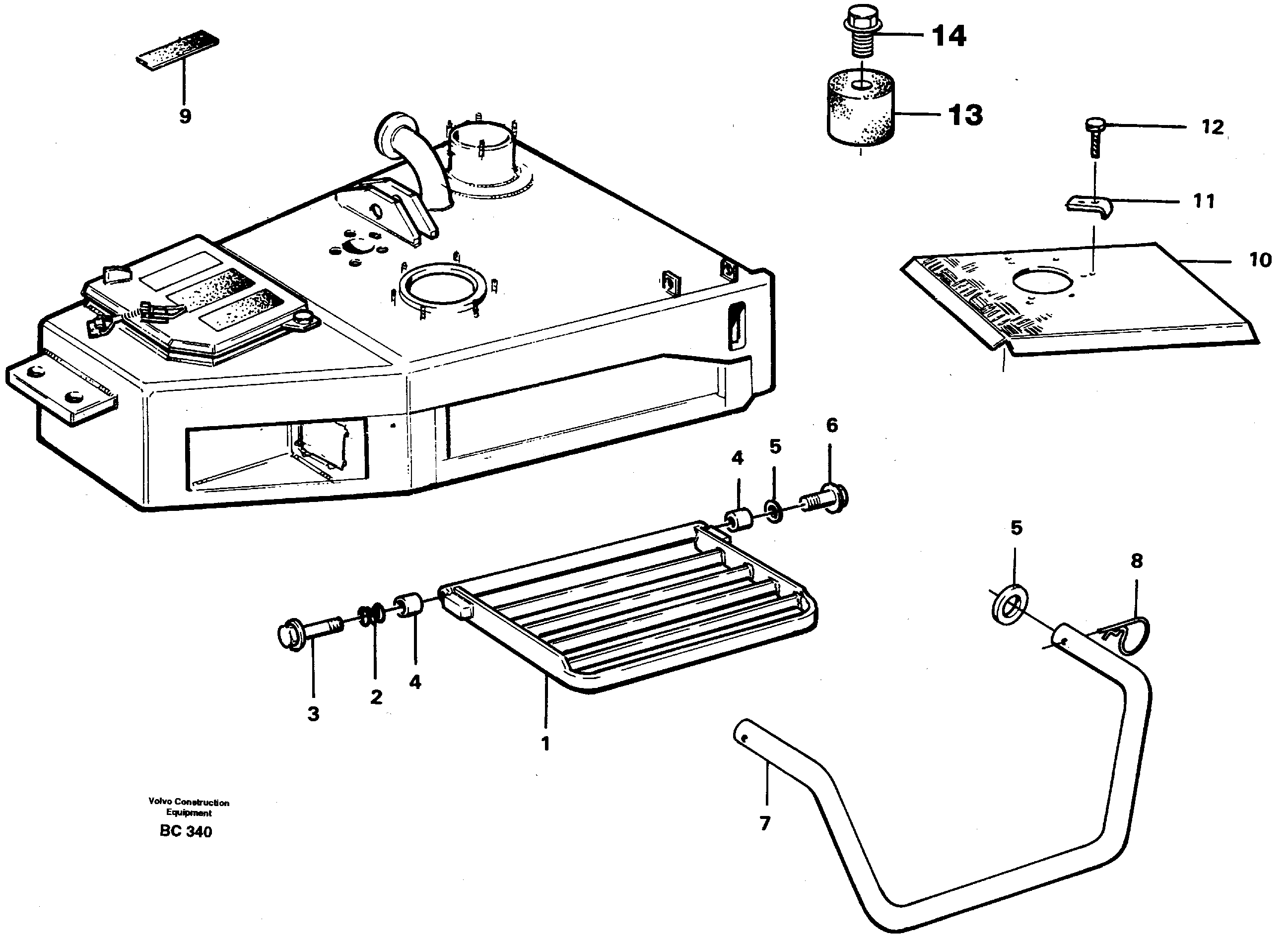 Foot step — volvo parts diagram