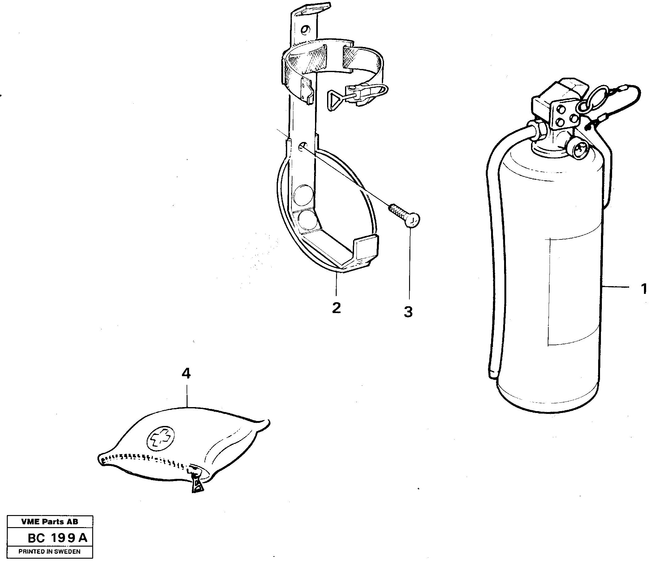 Emergency equipment  90389 — volvo parts diagram