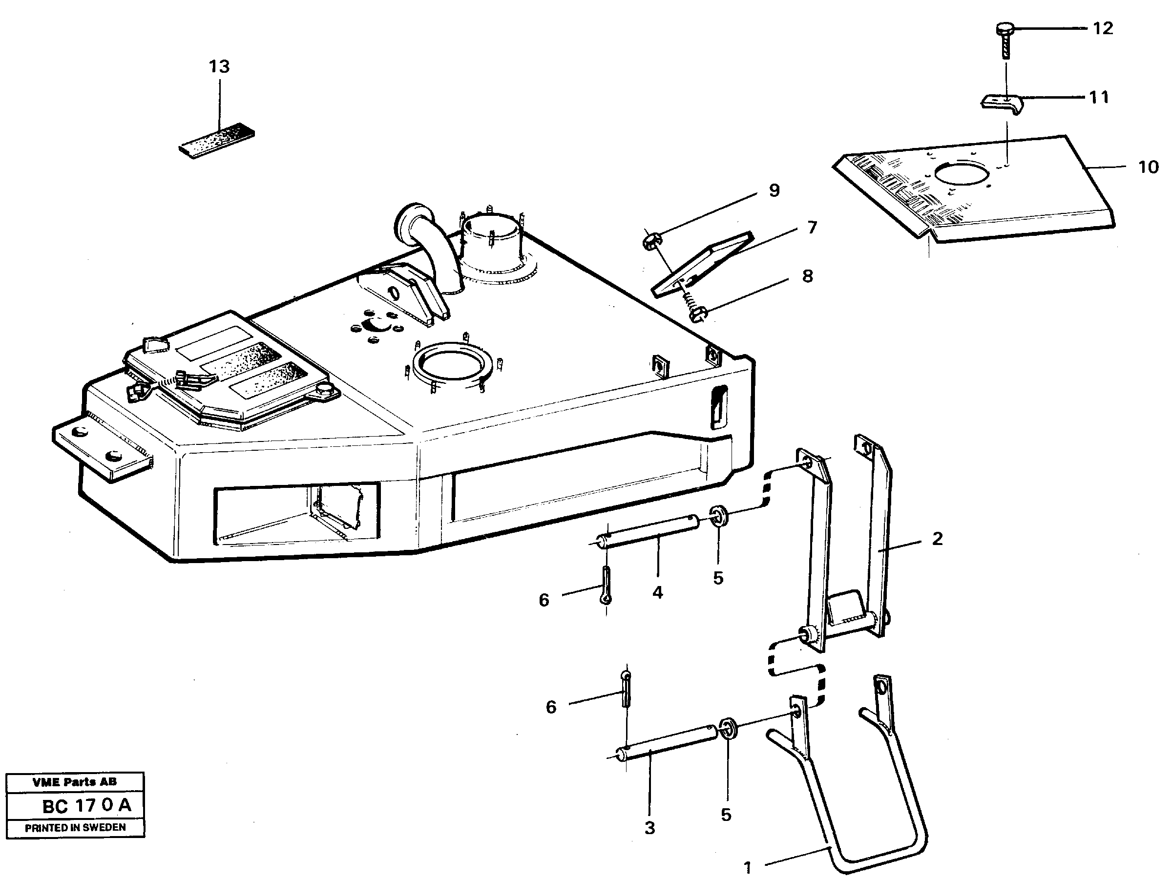 Foot step  91772 — volvo parts diagram