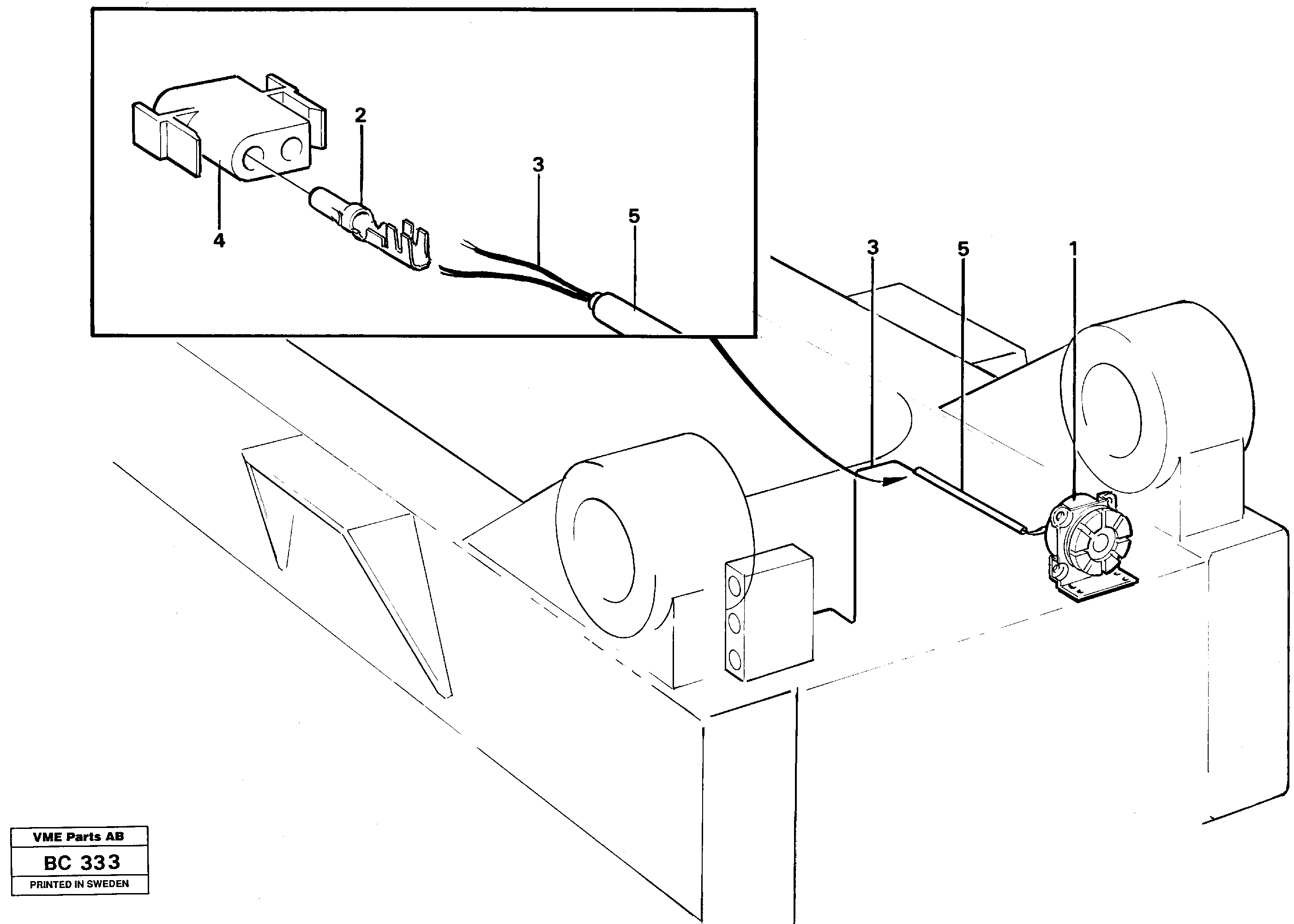 Reverse warning unit Usa — volvo parts diagram