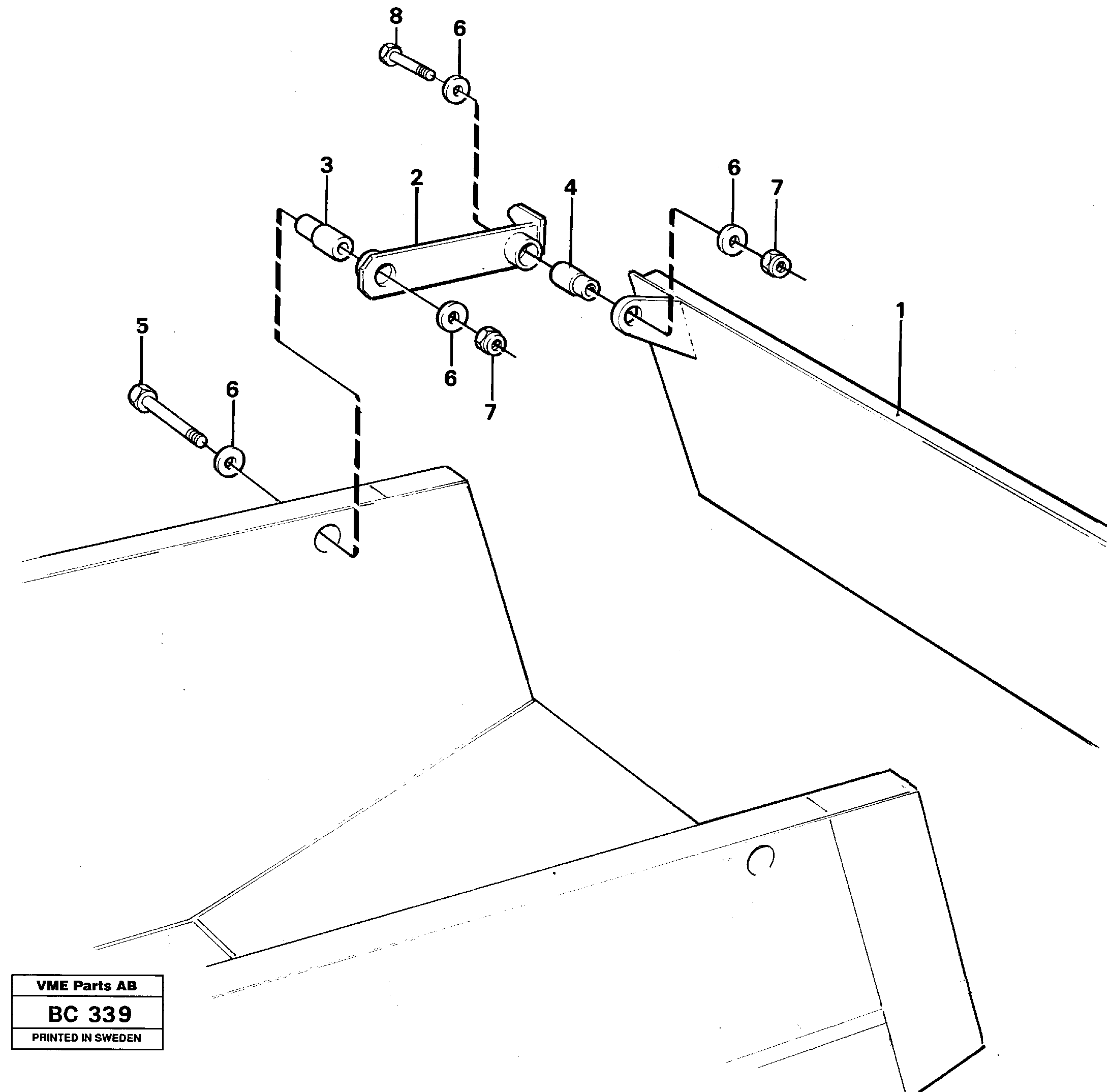 Tailboard  92635 — volvo parts diagram