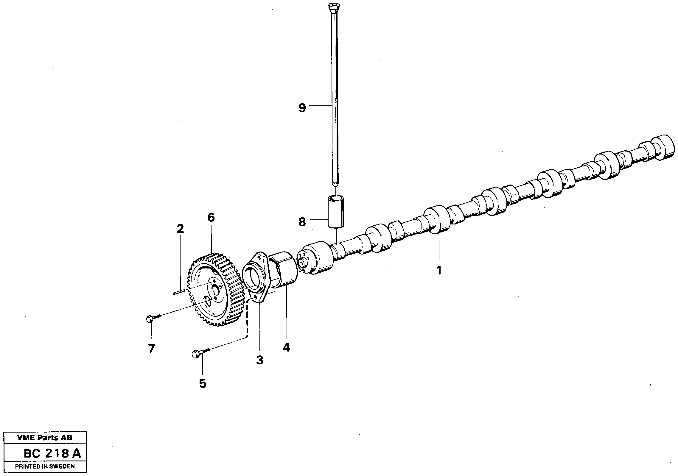 Camshaft — volvo parts diagram