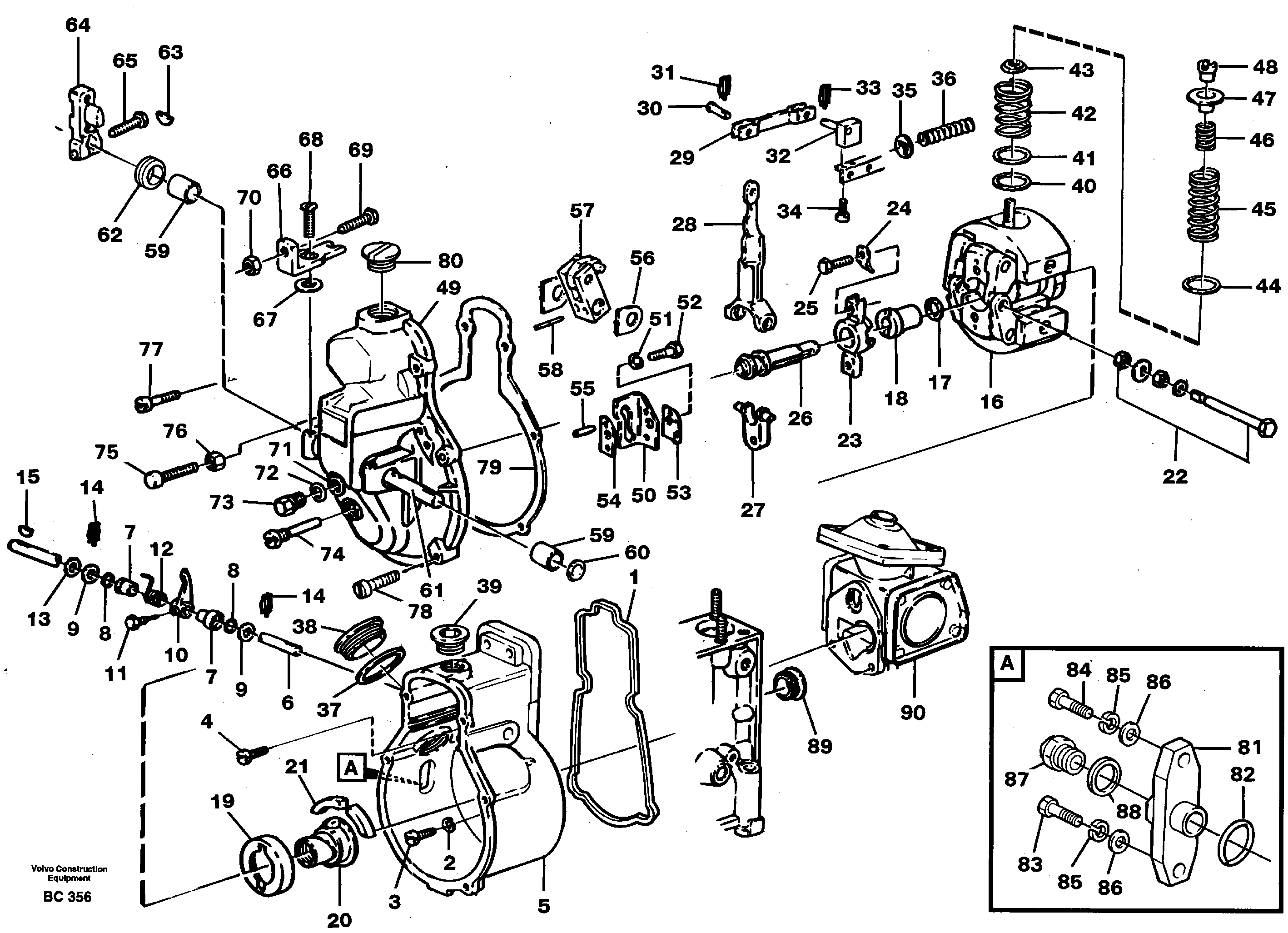 Centrifugal governor — volvo parts diagram