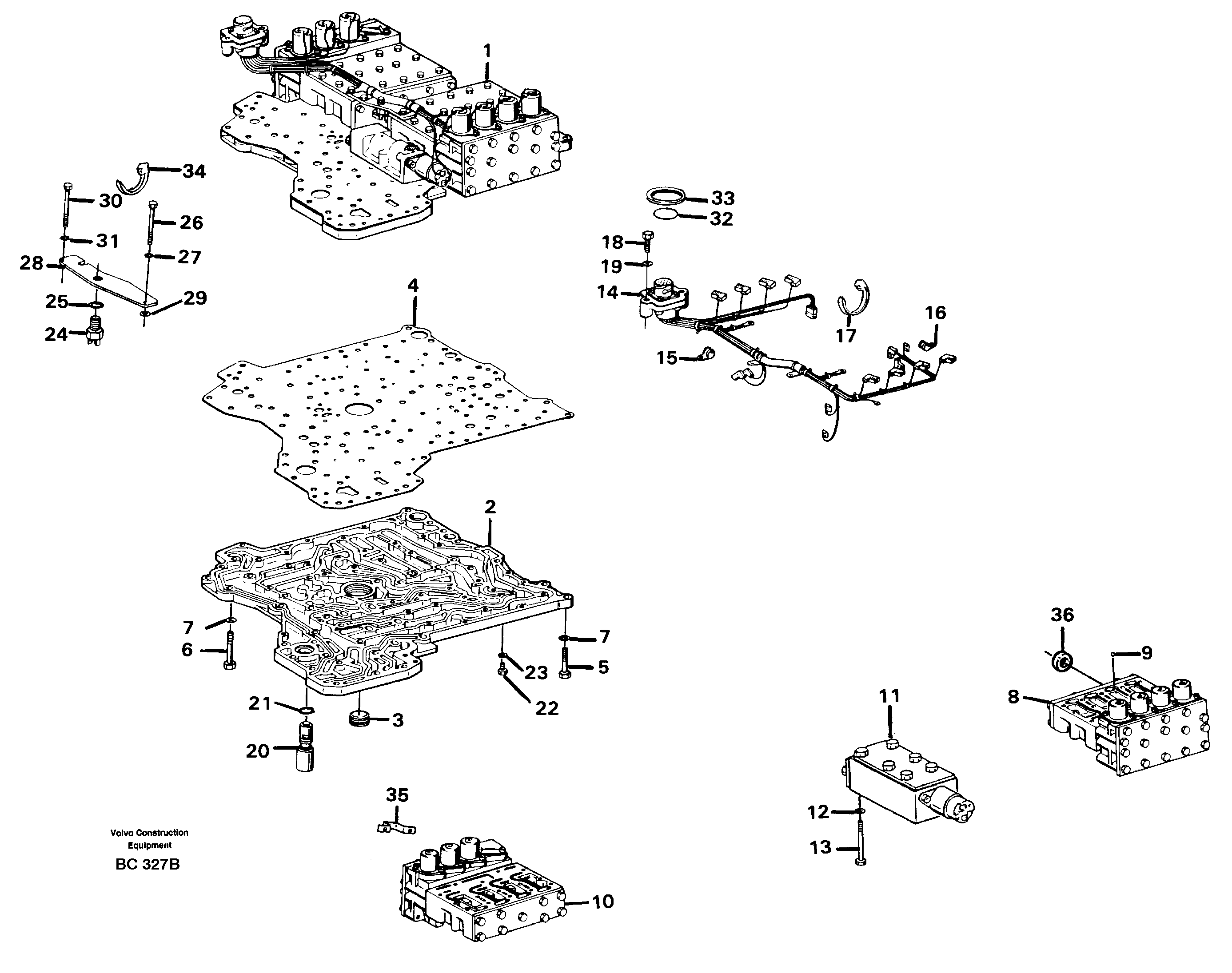 Selector valves — volvo parts diagram