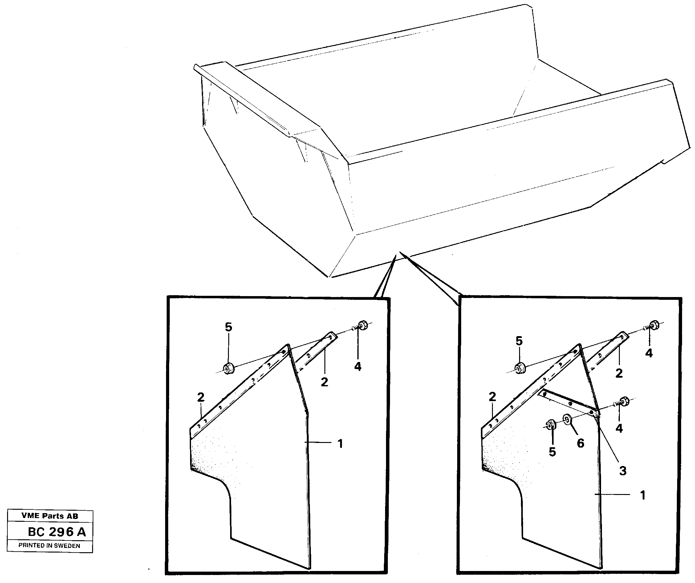 Mudflap rear — volvo parts diagram