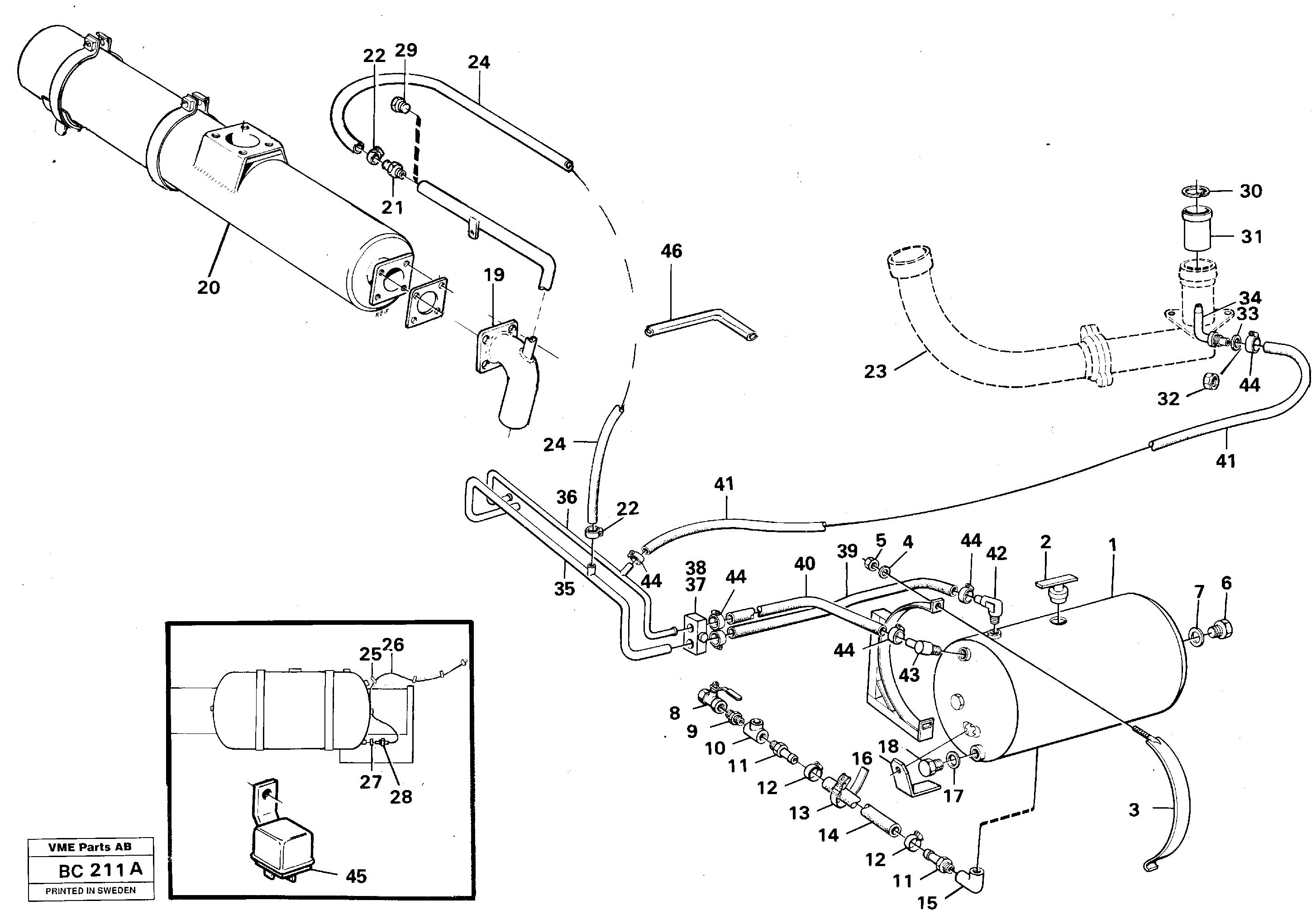 Exhaust gas purification  91793 — volvo parts diagram