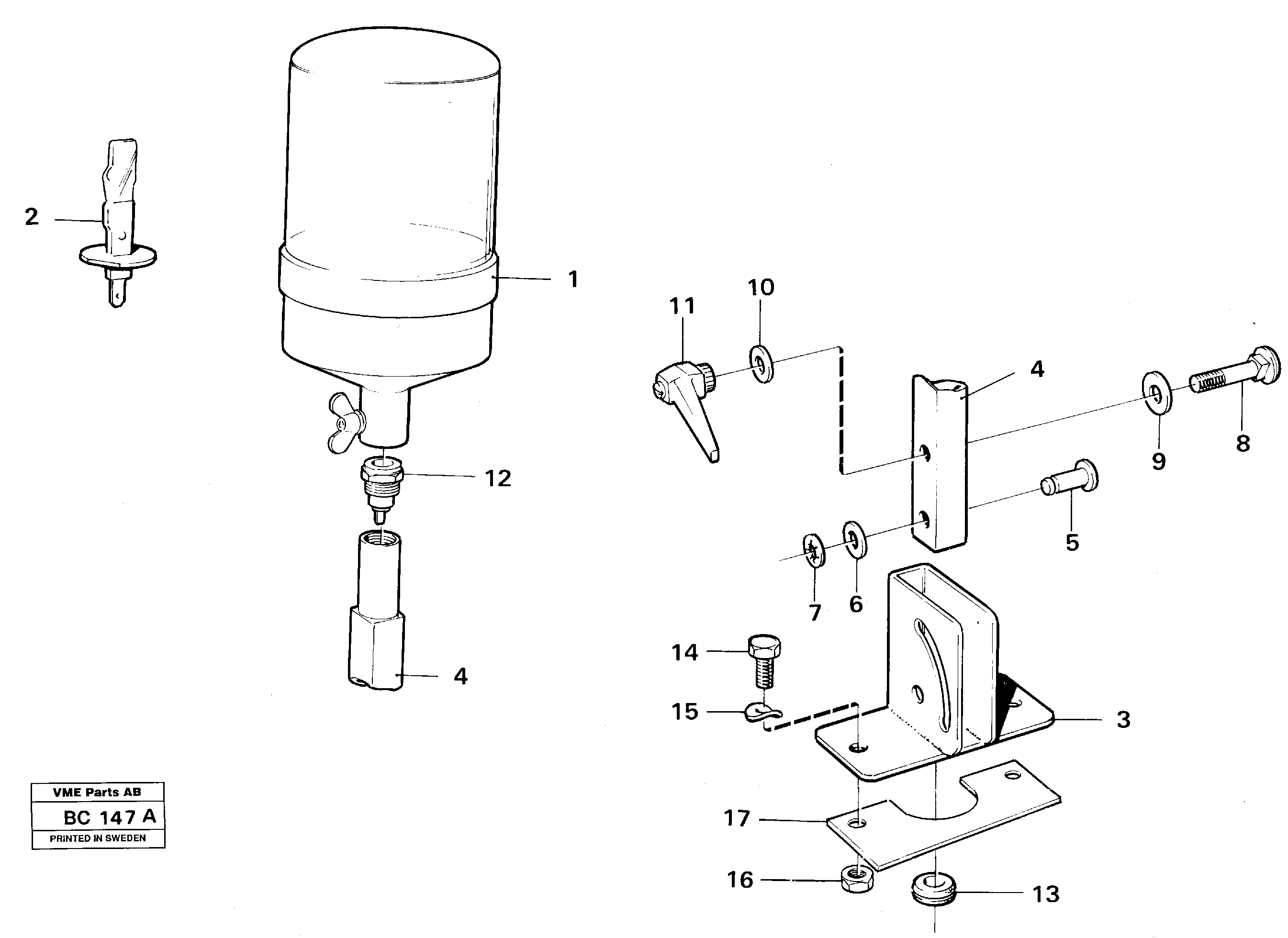 Rotation warning light,  91897 — volvo parts diagram