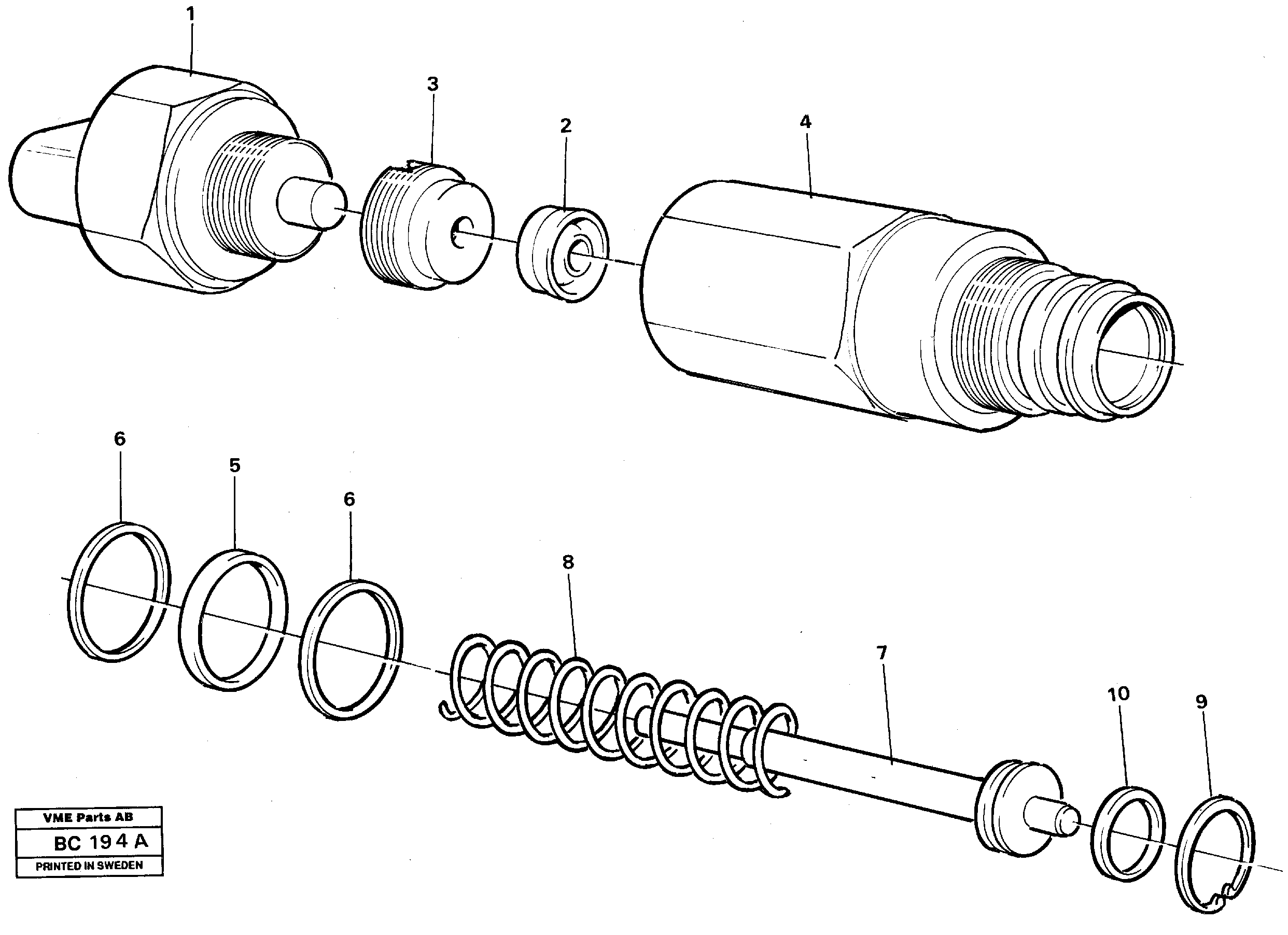 Pressure sensor — volvo parts diagram