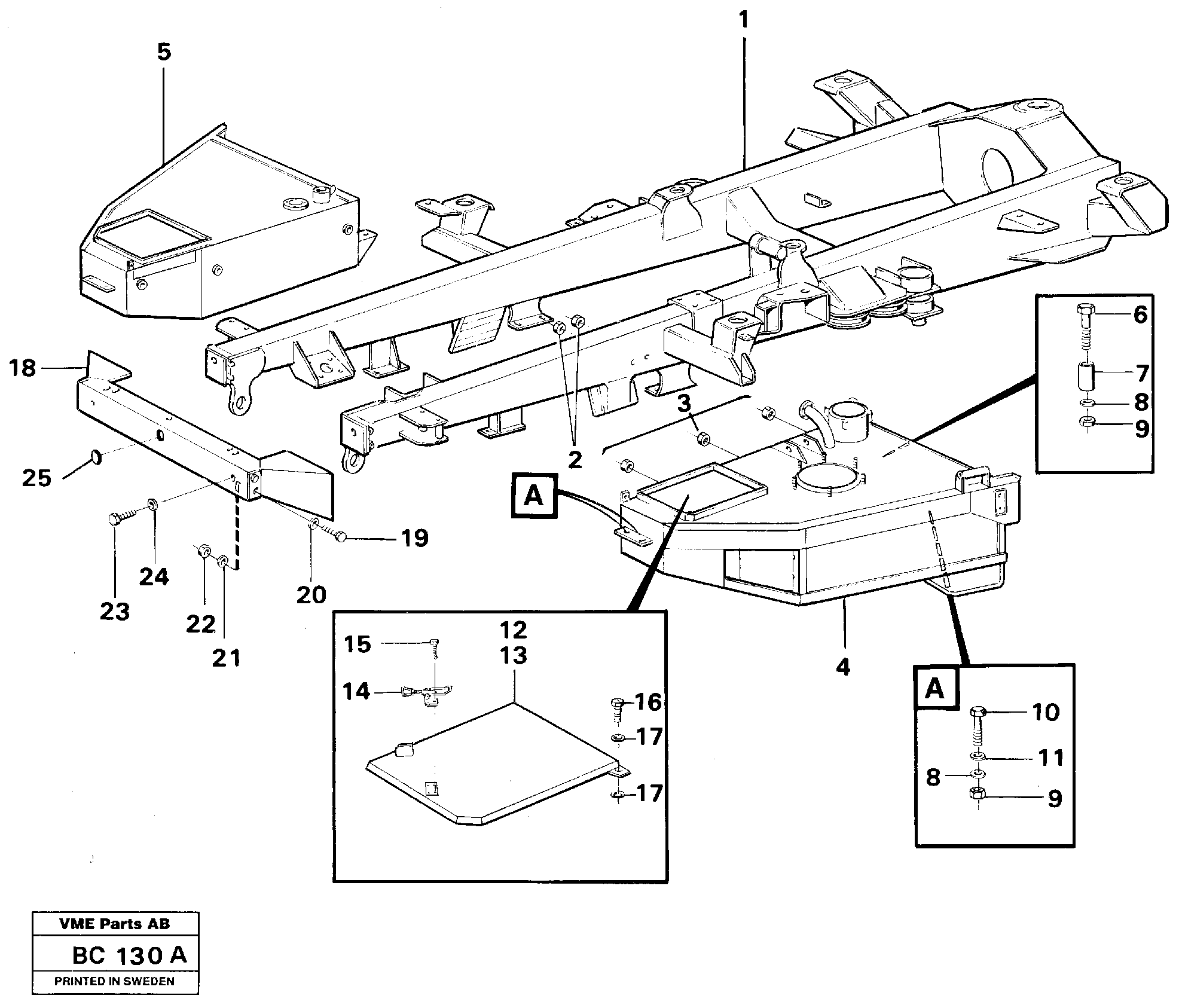 Front frame Assembly — volvo parts diagram
