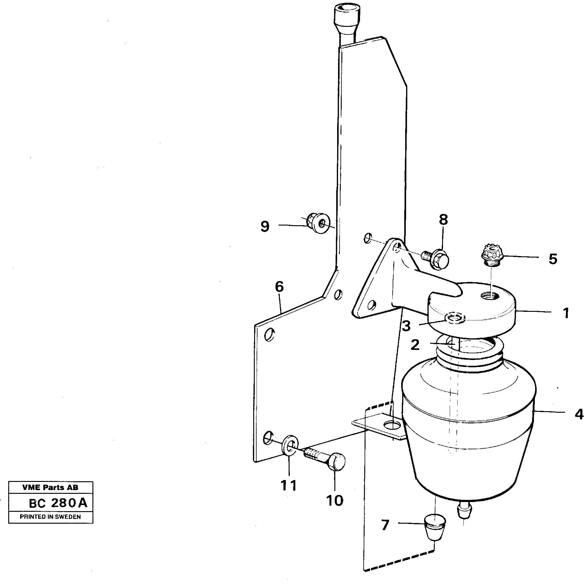 Anti-freeze reservoir — volvo parts diagram