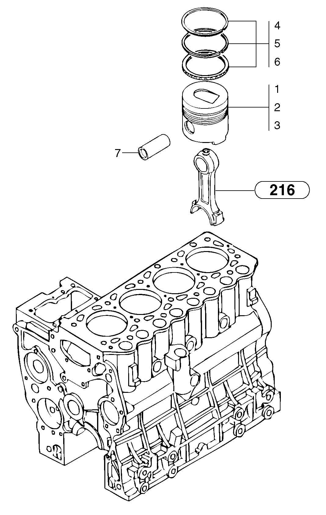 Pistons — volvo parts diagram