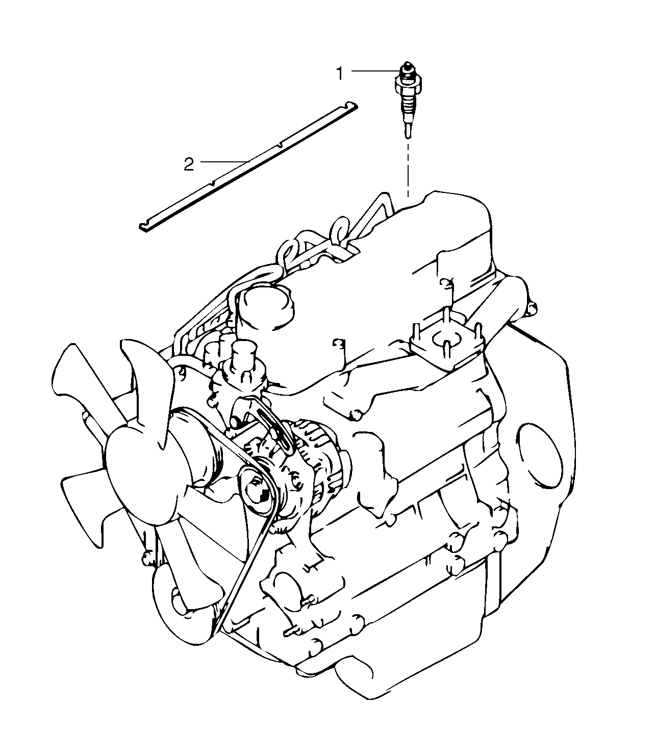 Preheating coil — volvo parts diagram