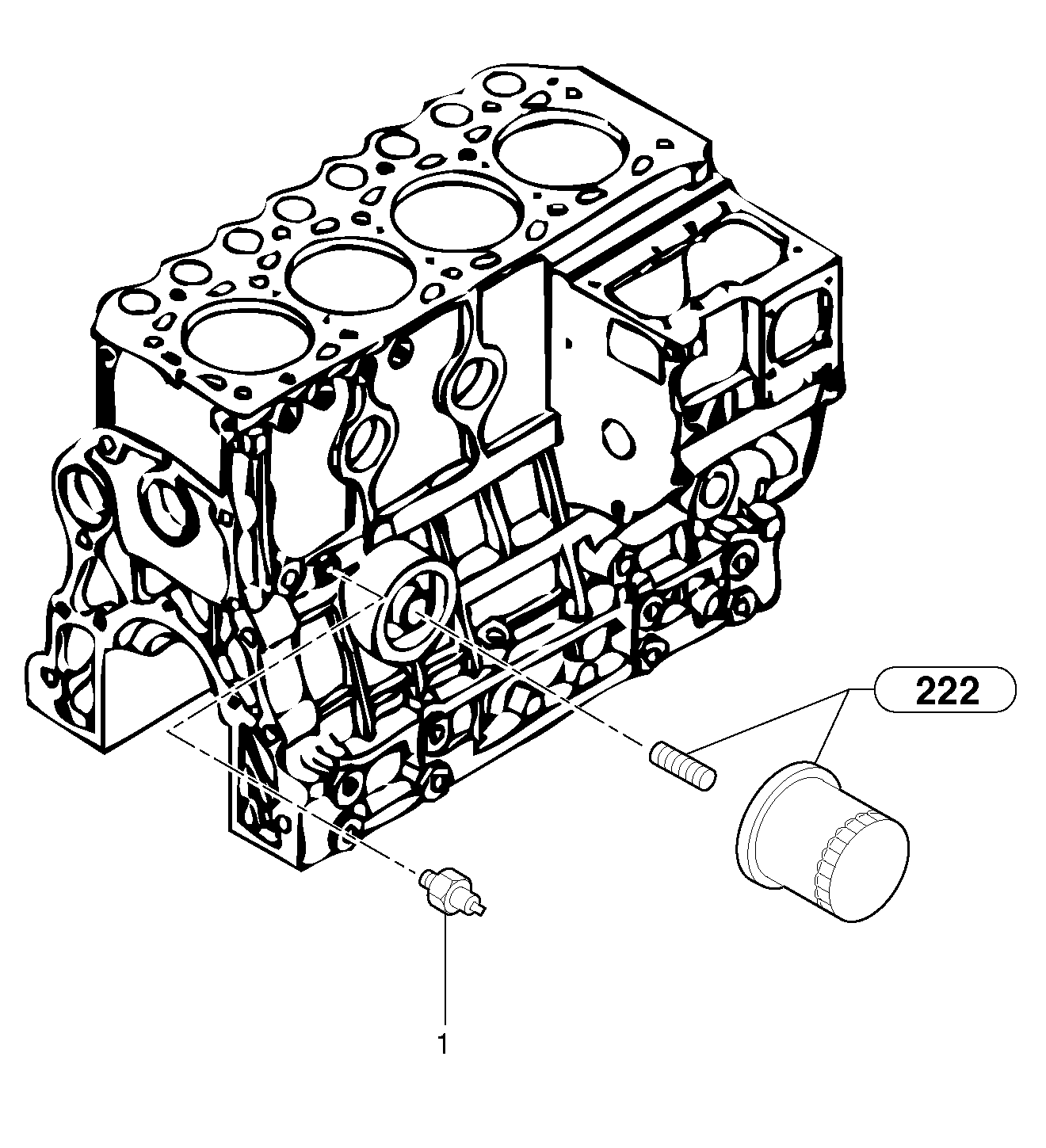 Oil pressure switch — volvo parts diagram