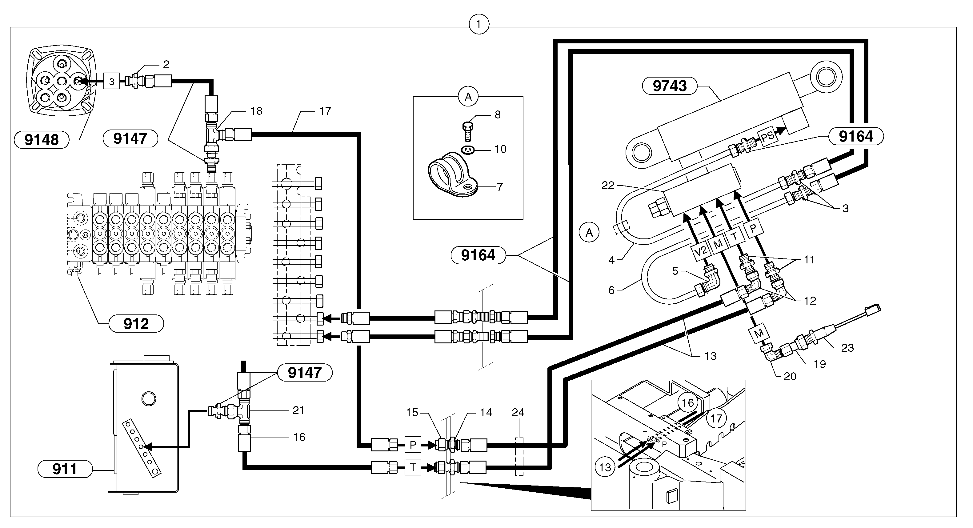 Handling boom — volvo parts diagram