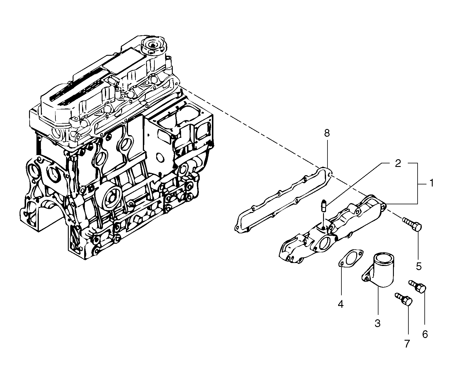 Intake manifold — volvo parts diagram