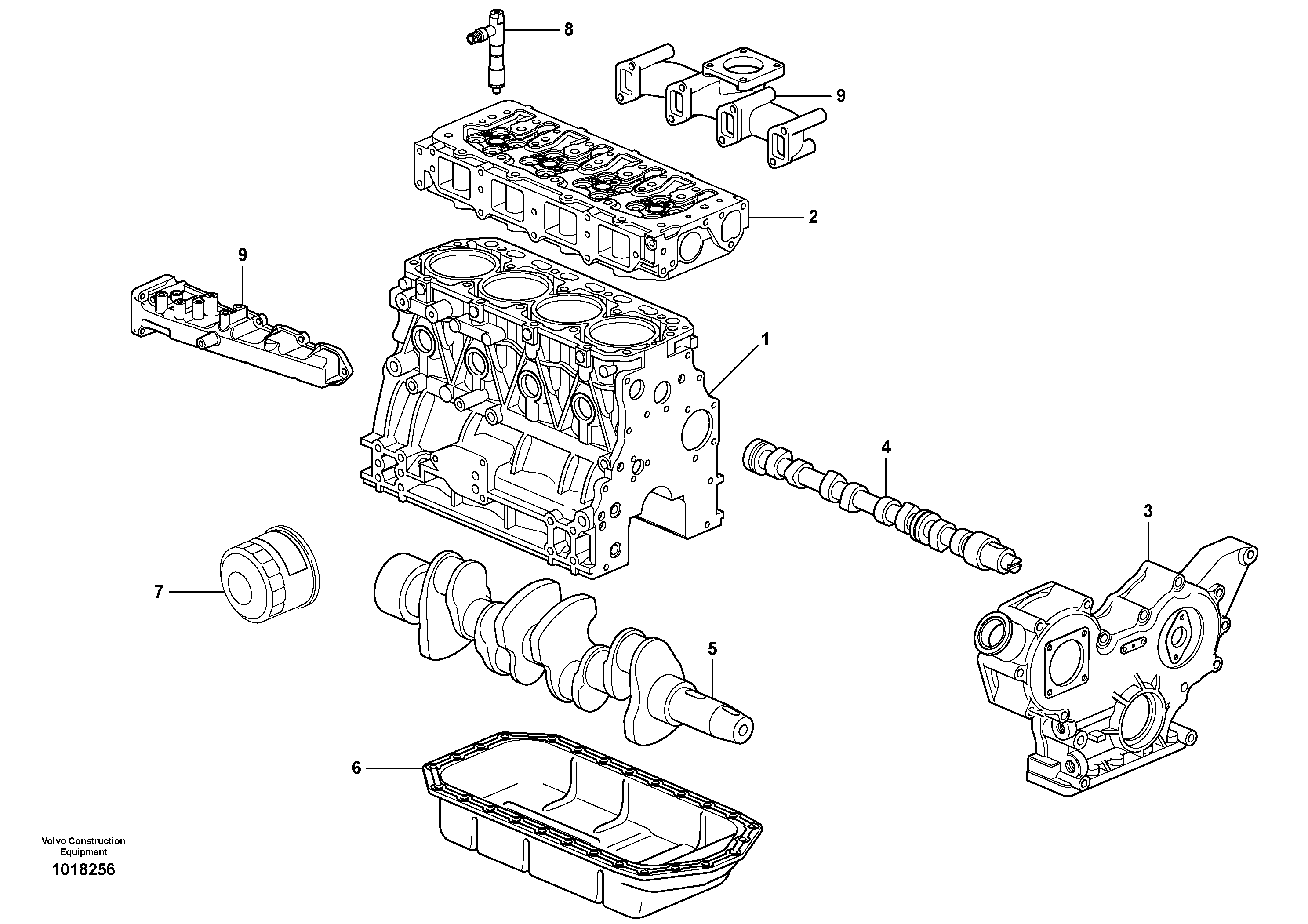 Engine — volvo parts diagram